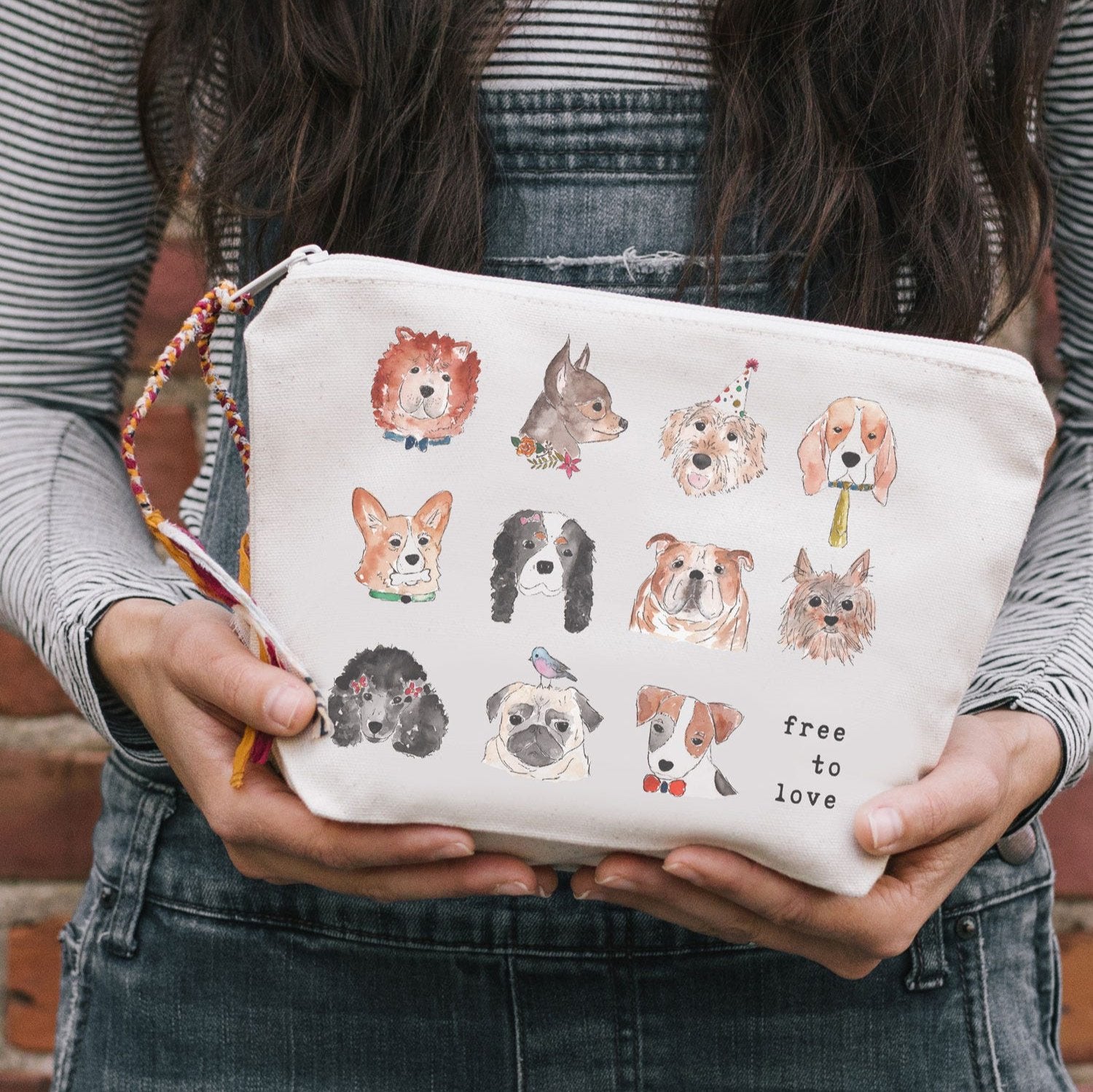 Free to Love Pouch (Dogs) - Ten Thousand Villages