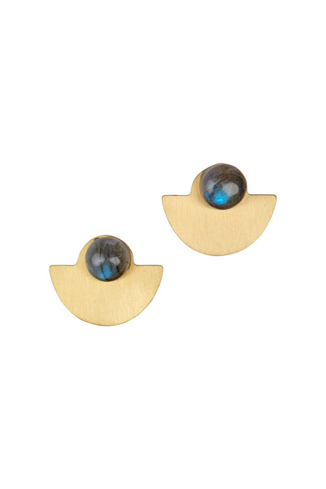 Labradorite Moon Earrings 1