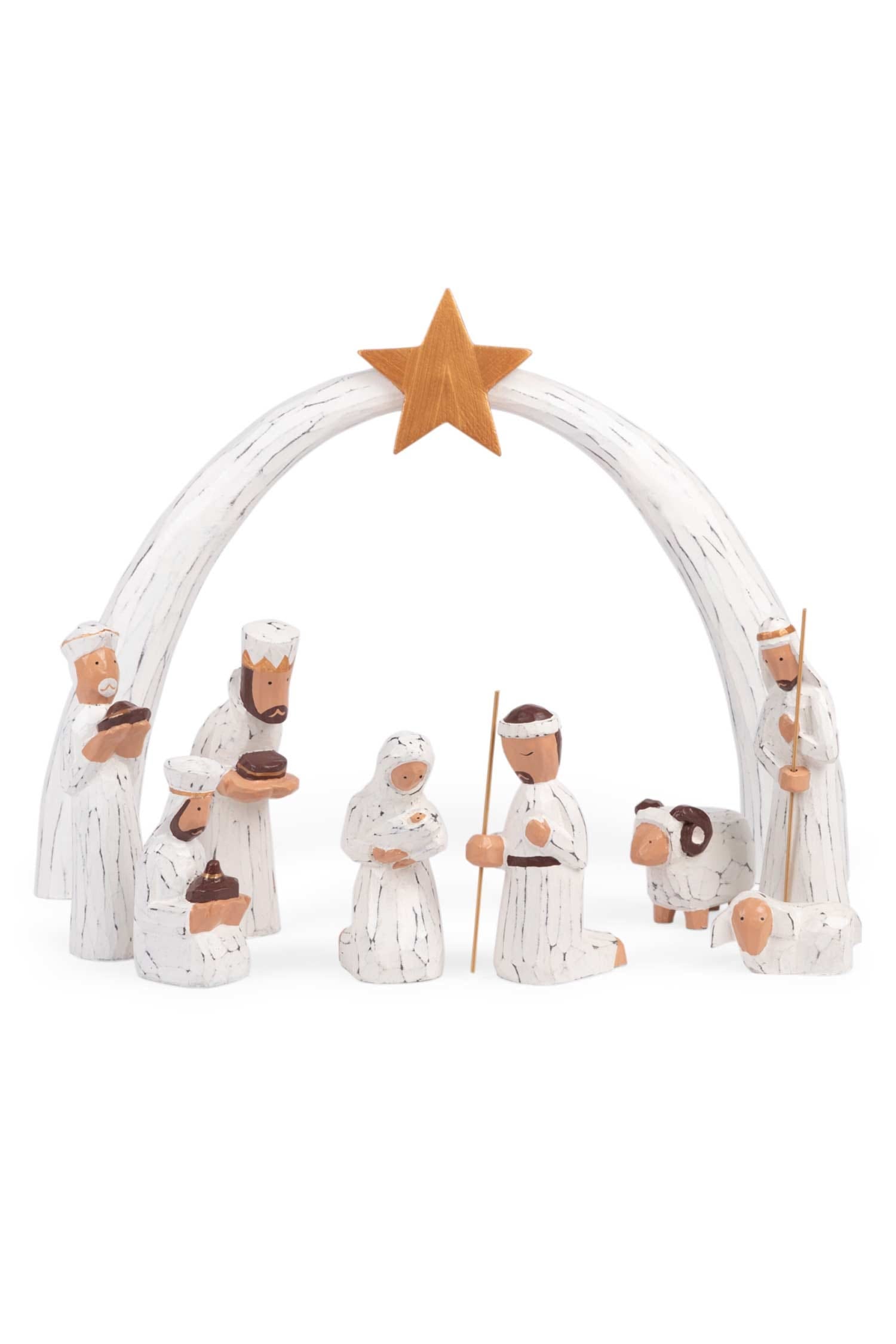 Albesia Wood Nativity - Ten Thousand Villages