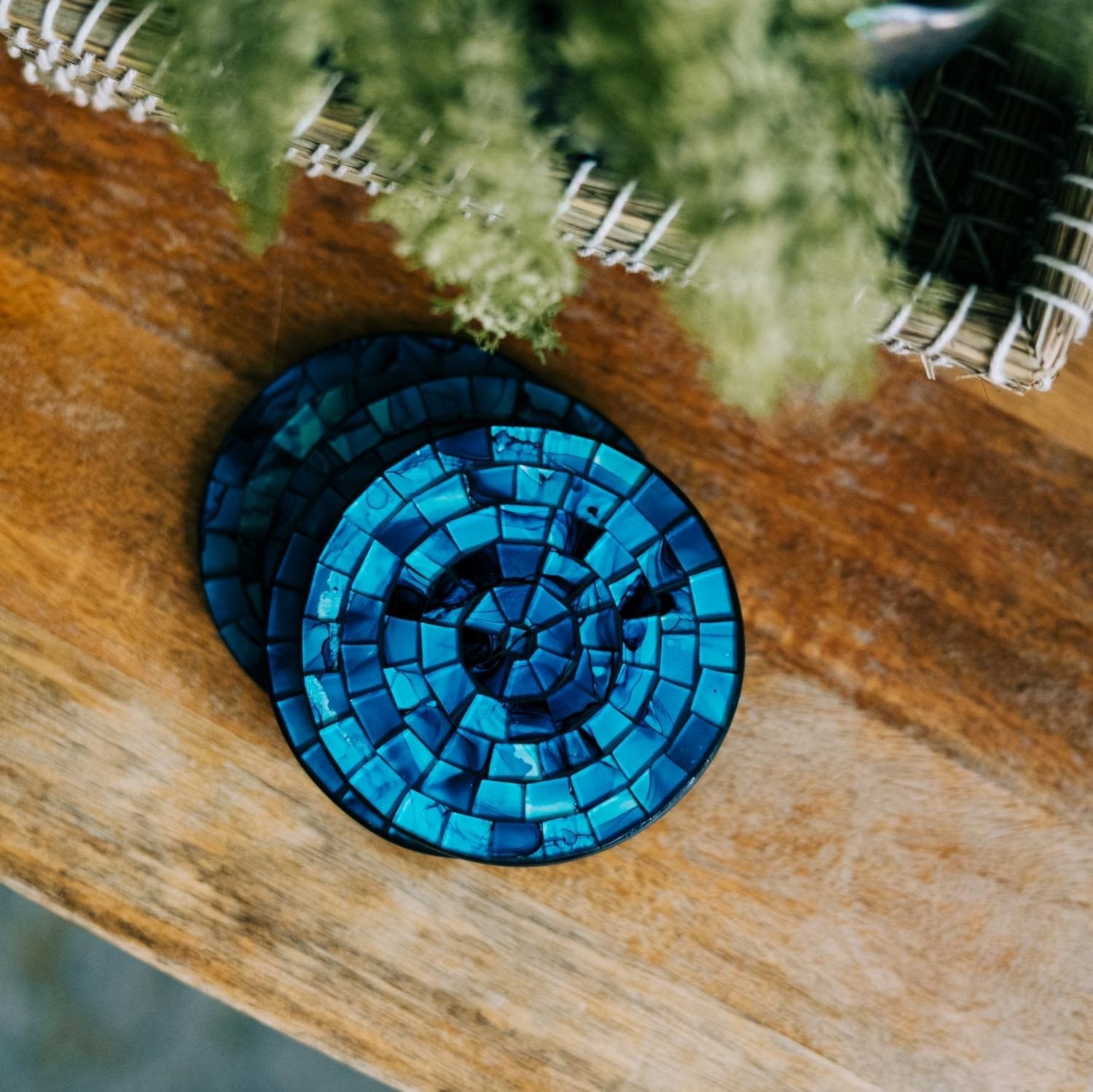 Tropical Waters Mosaic Coasters - Ten Thousand Villages