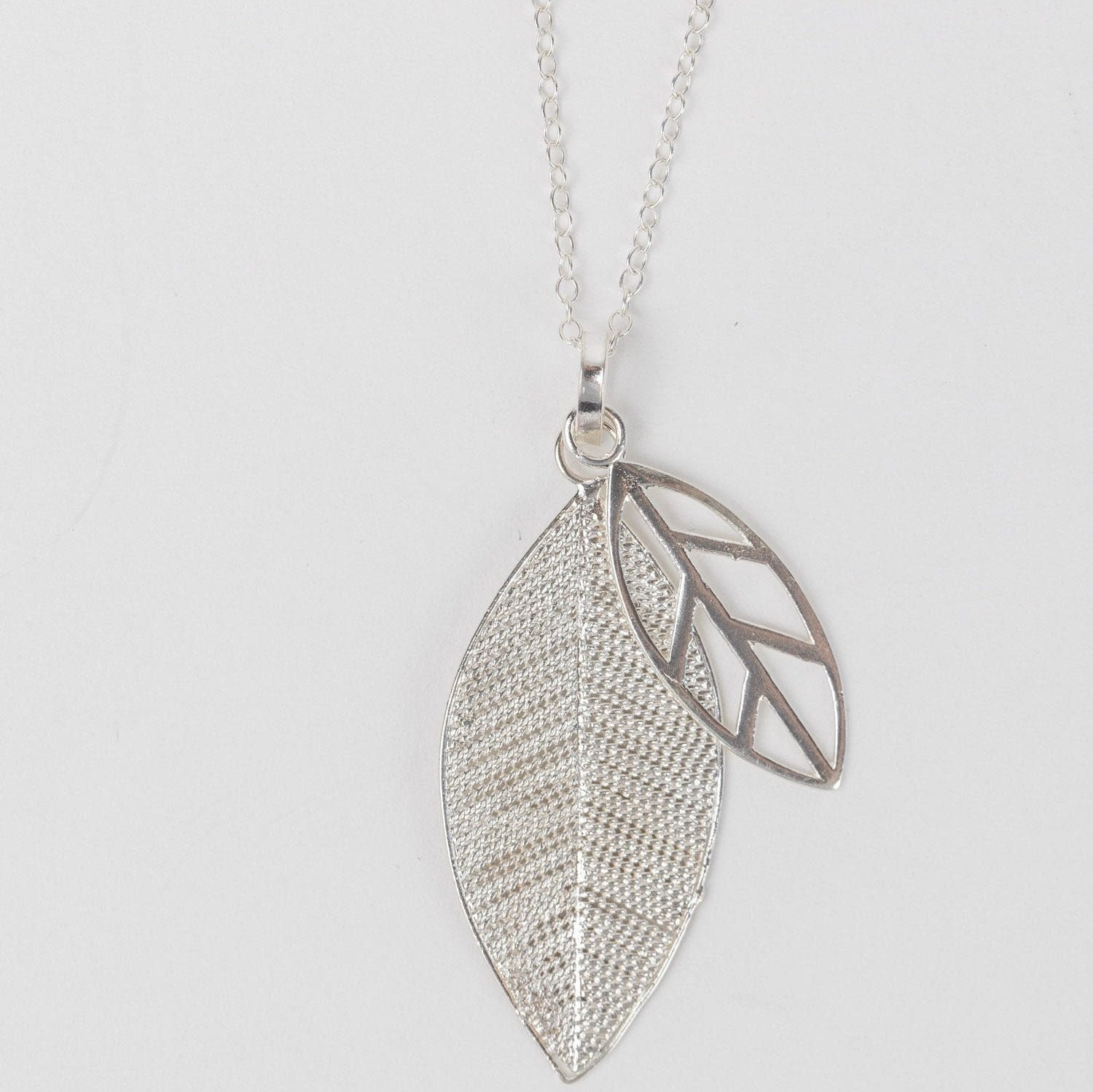 Silver Leaves Necklace - Ten Thousand Villages