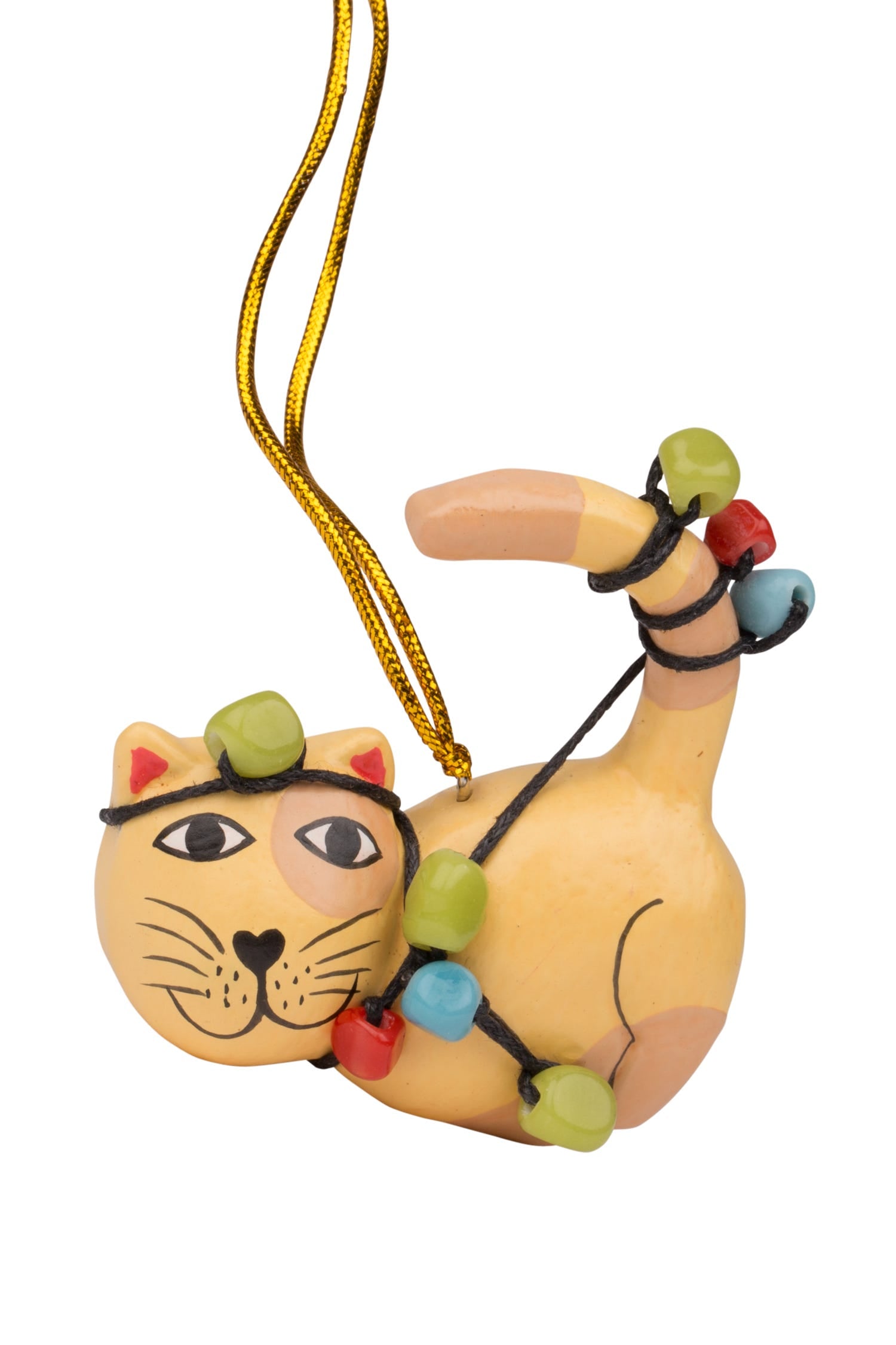 Tangled Up Cat Ornament - Ten Thousand Villages