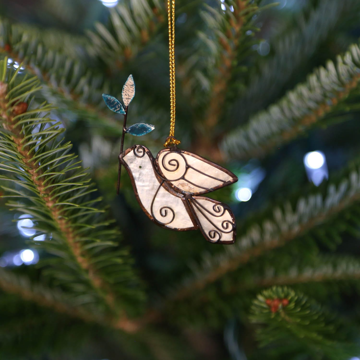 Olive Branch Dove Ornament - Ten Thousand Villages