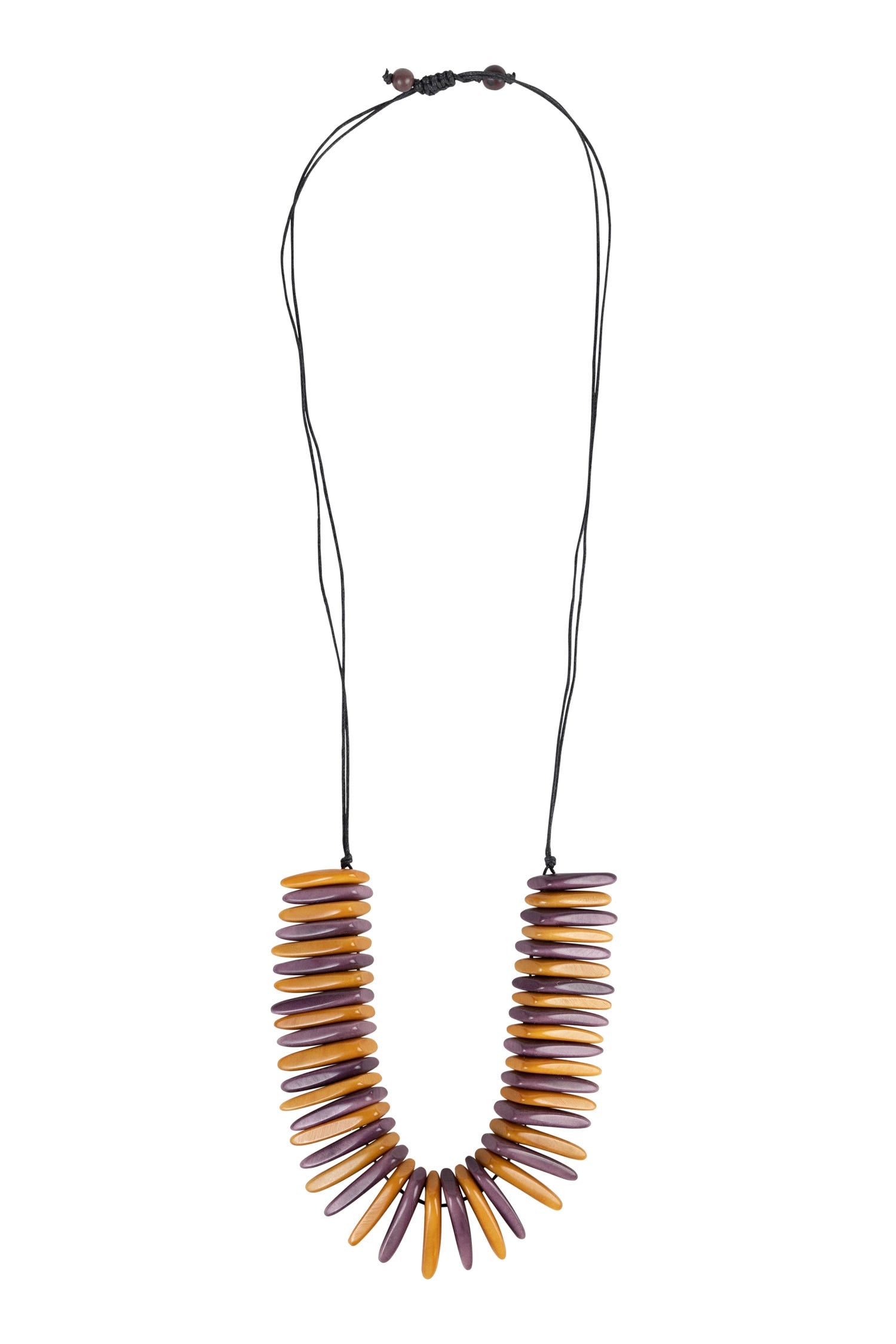 Tagua Slice Bib Necklace - Ten Thousand Villages