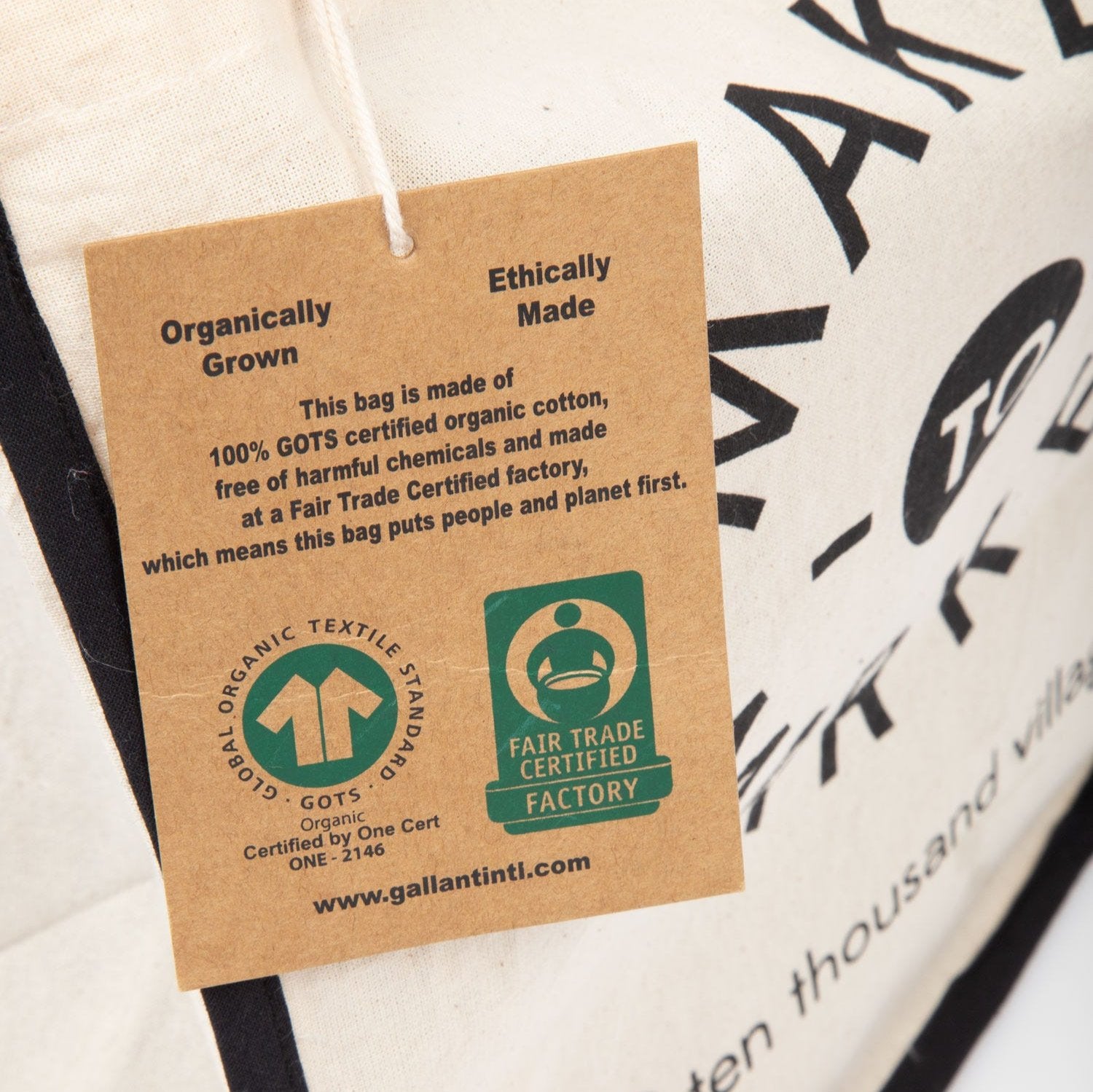 Maker To Market Organic Cotton Reusable Bag - Ten Thousand Villages