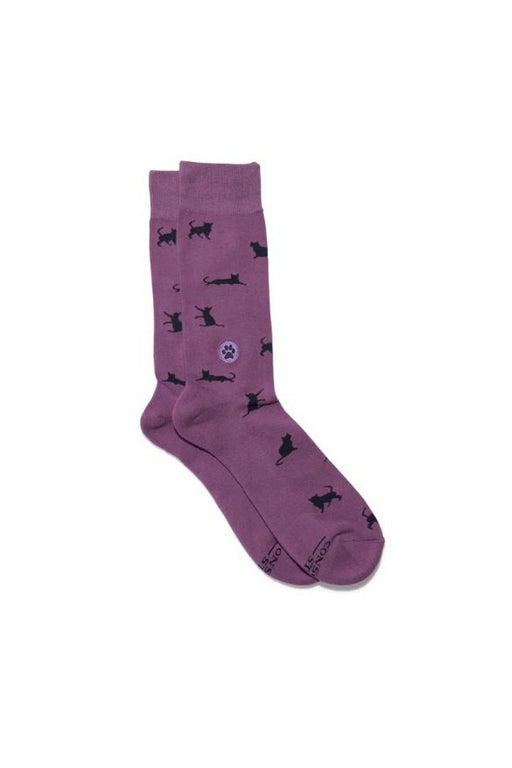 Socks That Save Cat - Purple (Sm)