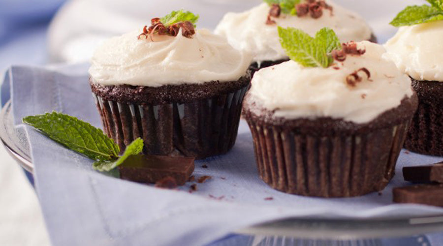 Mint Chocolate Filled Cupcake Recipe with Fair Trade Chocolate