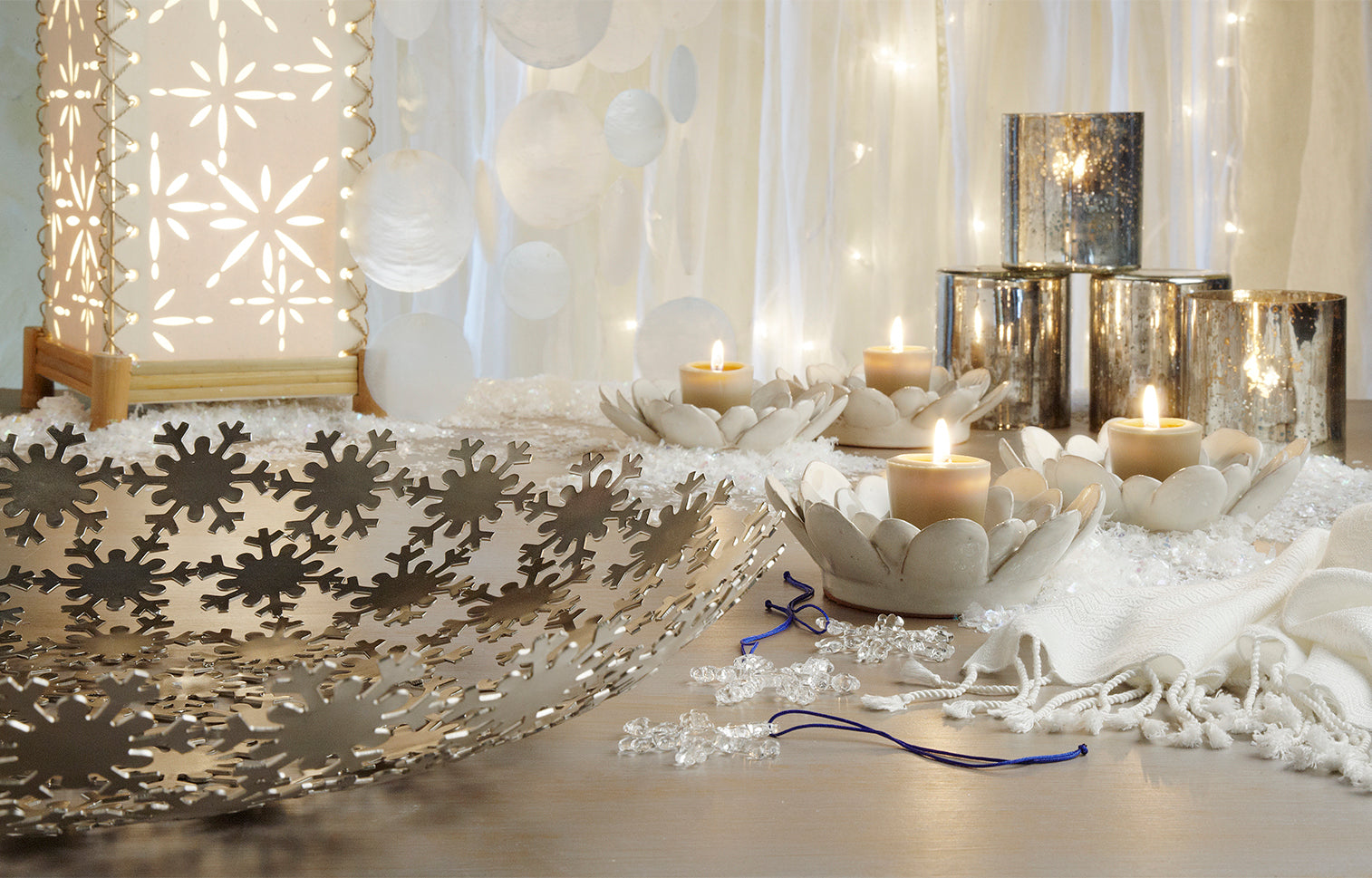 Shades of Snow- Decorating in White for Winter