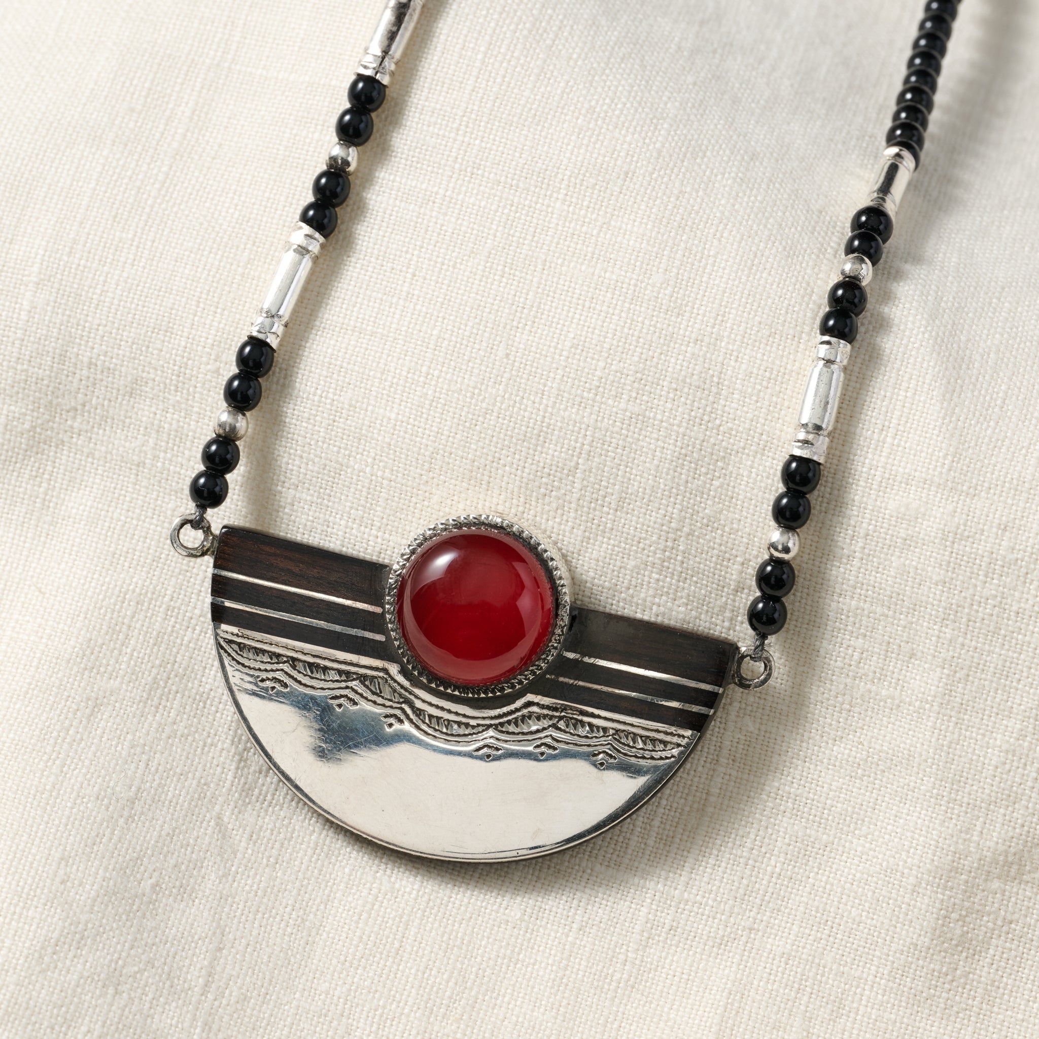 Amellal Tuareg Silver Pendant Necklace – Ten Thousand Villages