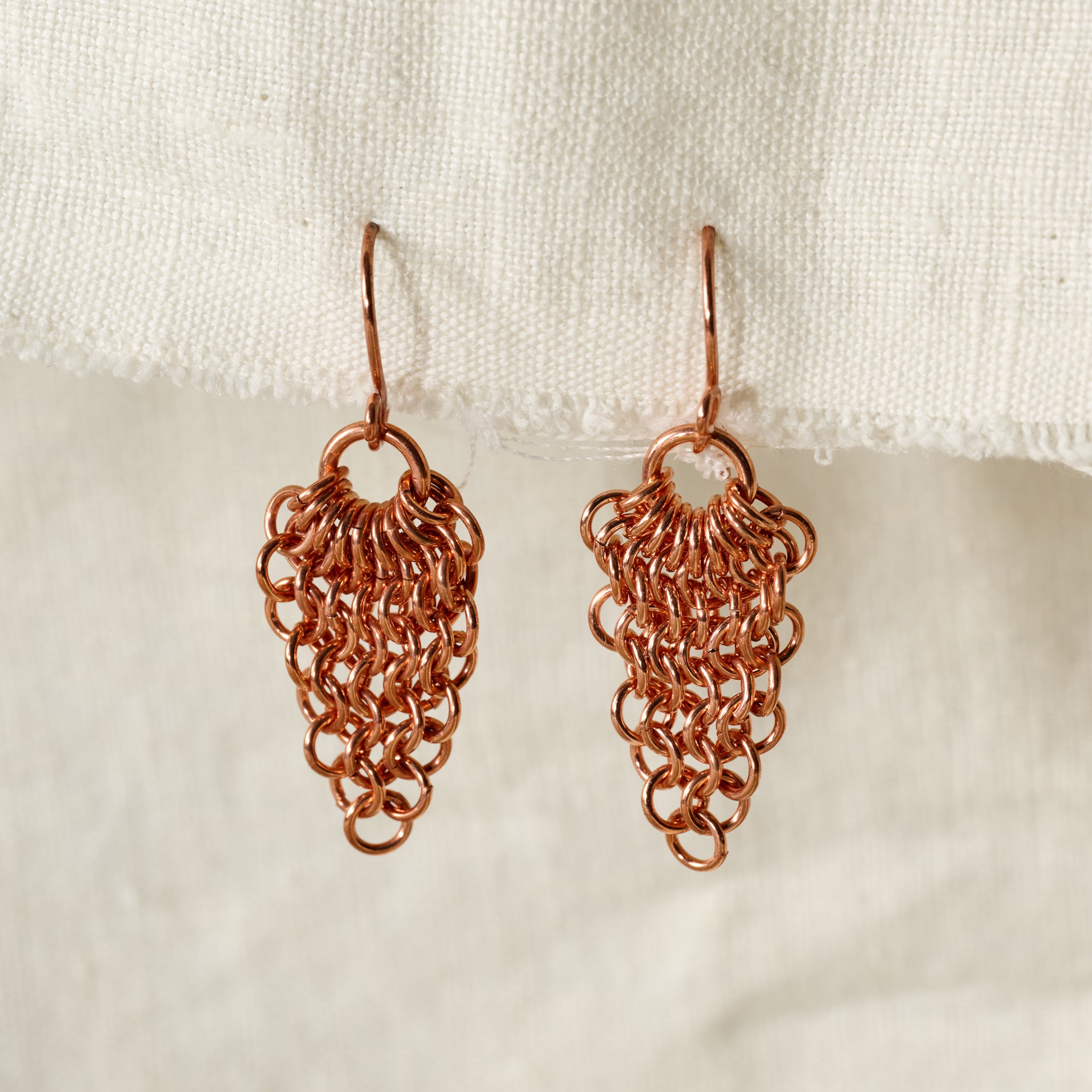 Alma Copper Waterfall Drop Earrings - Ten Thousand Villages