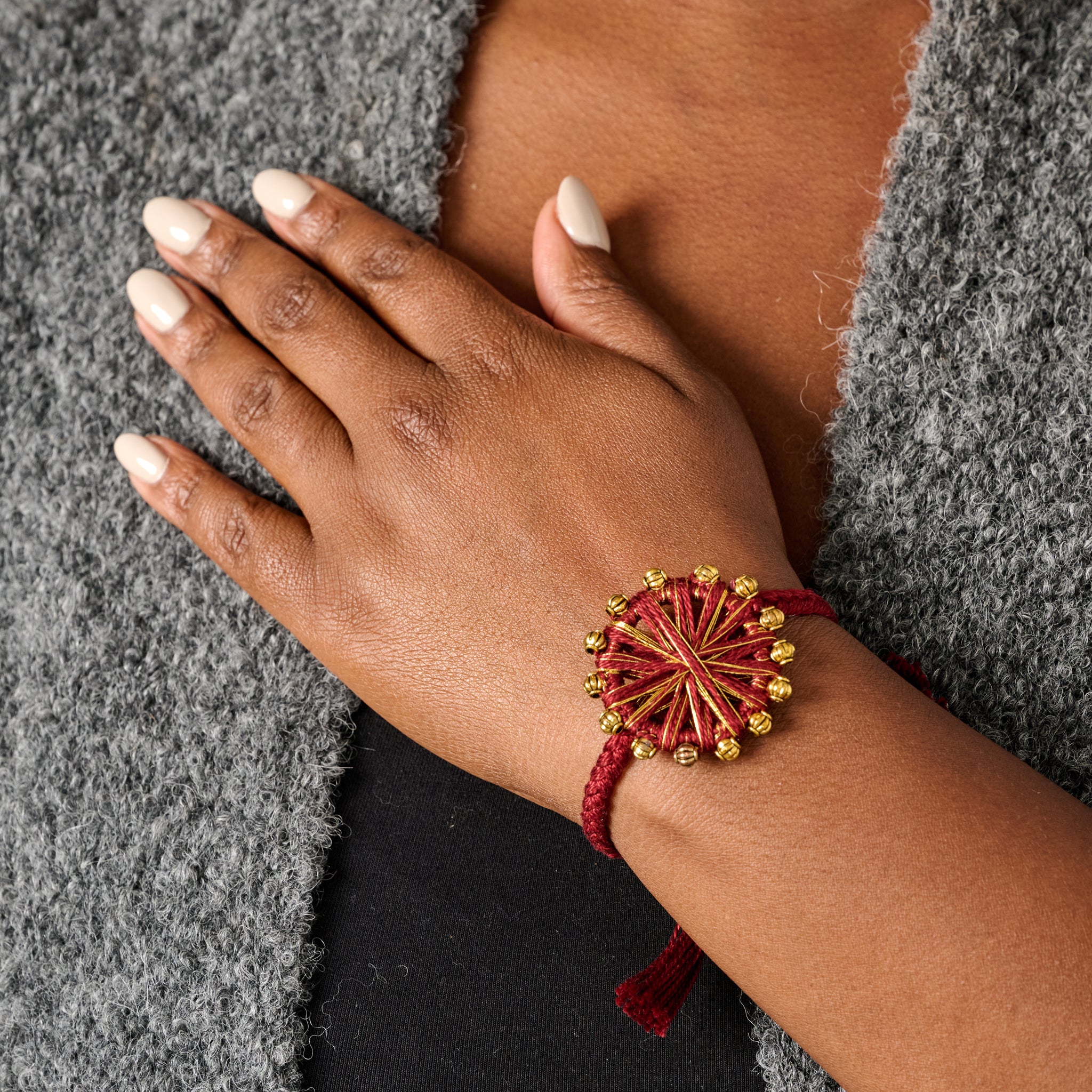 Irfan Wrapped Thread Bracelet & Choker - Ten Thousand Villages