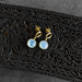 Sona Chalcedony Blue Gem Drop Earrings thumbnail 1