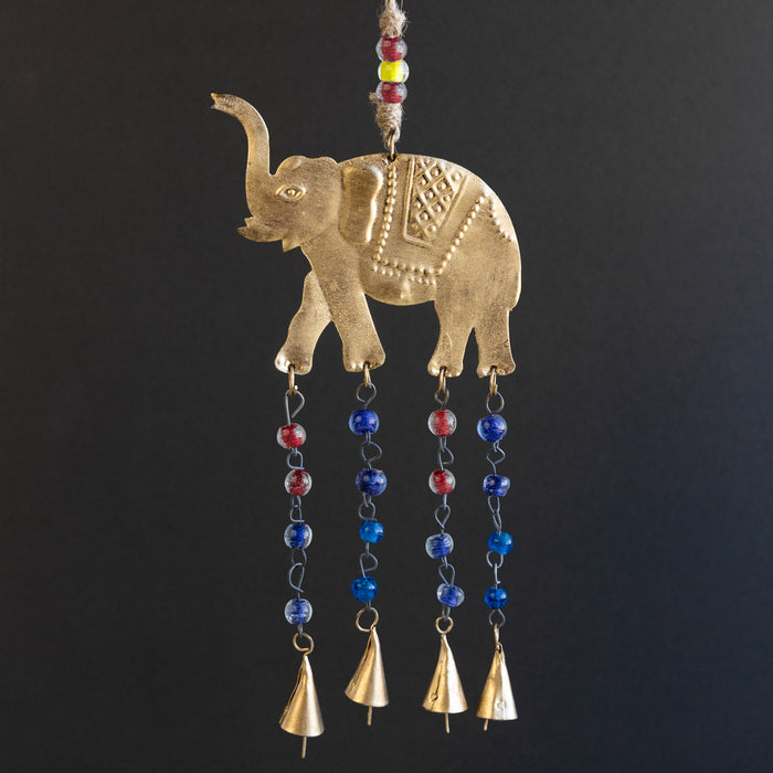 Bhaagy Lucky Elephant Recycled Iron Chime 1