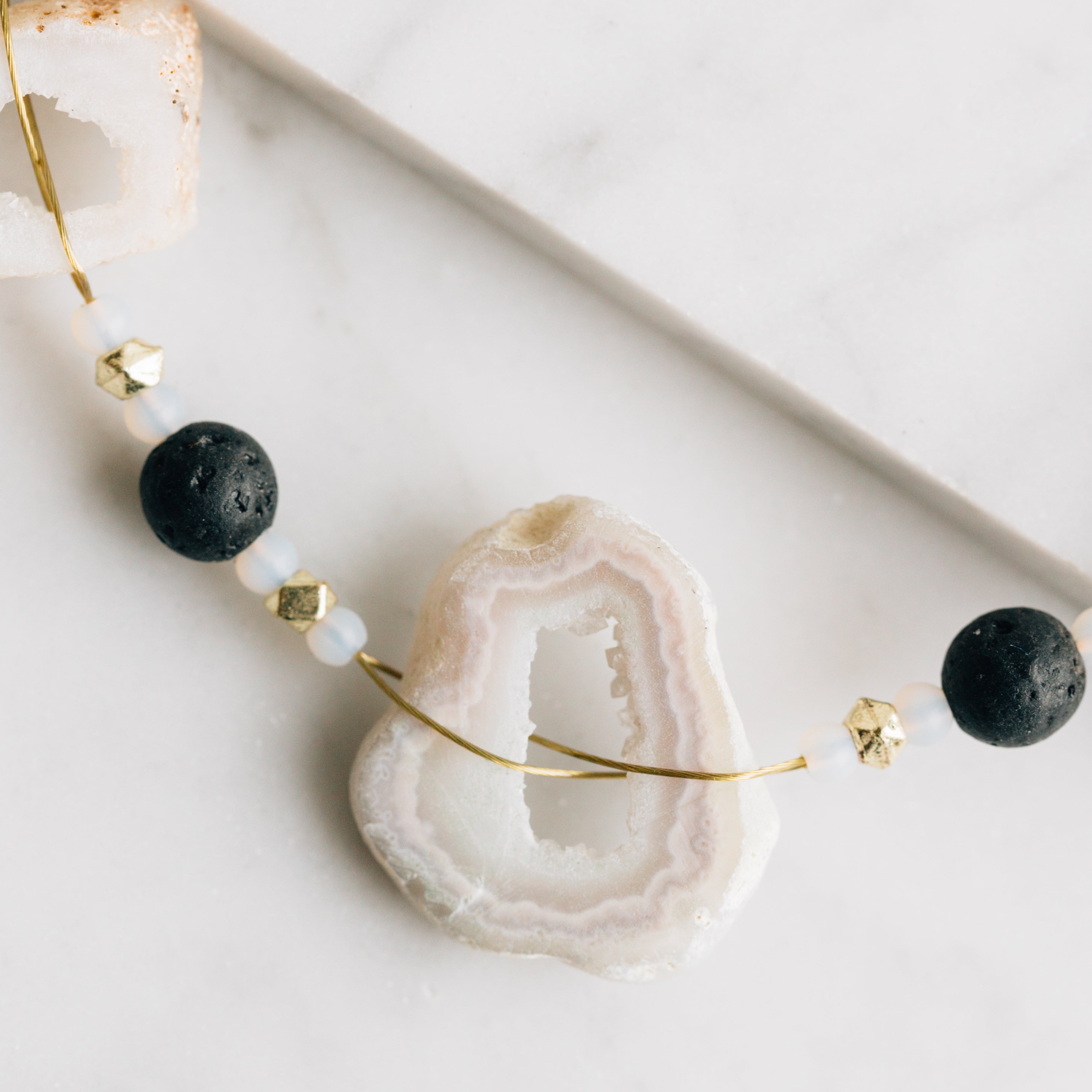 Parvati Druzy Stone Necklace - Ten Thousand Villages