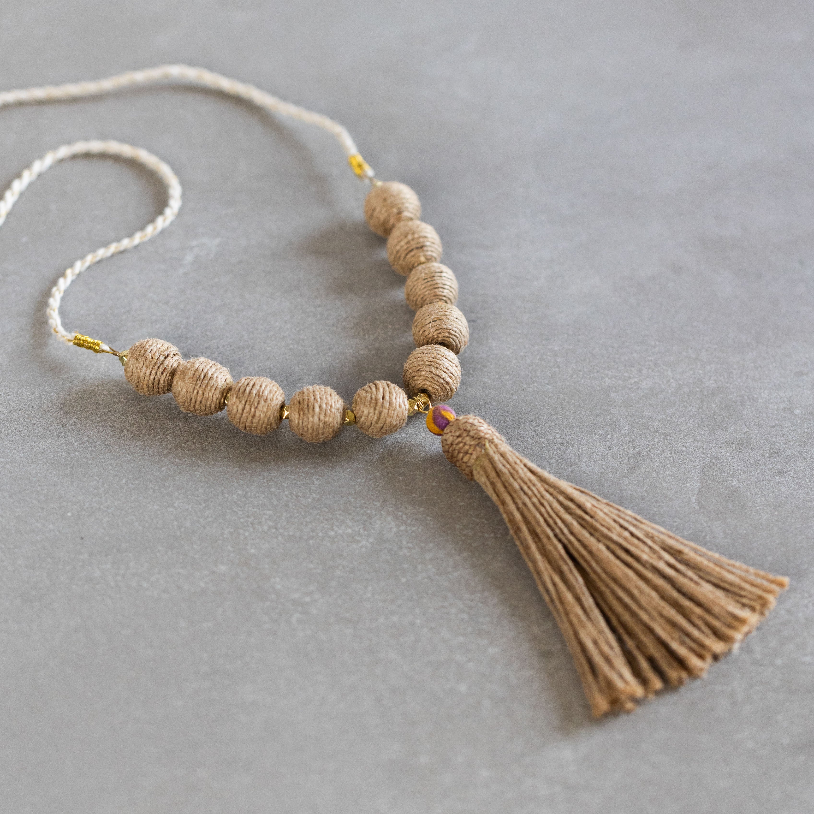 Aaloka Beaded Tassel Necklace - Ten Thousand Villages