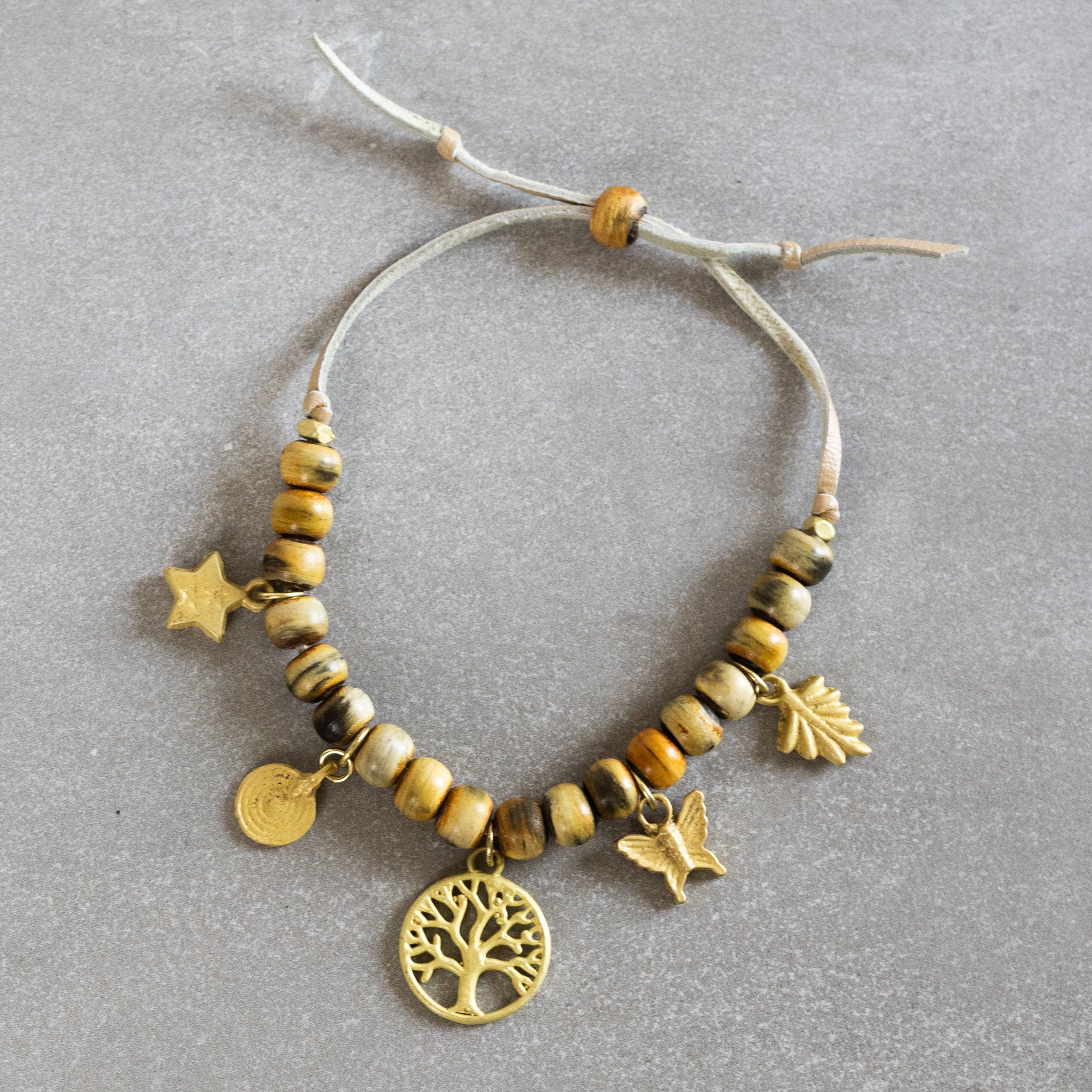 Bindu Natural Charm Bracelet - Ten Thousand Villages