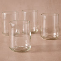 Gronn Upcycled Tumbler Set of Four - 8 Oz Clear