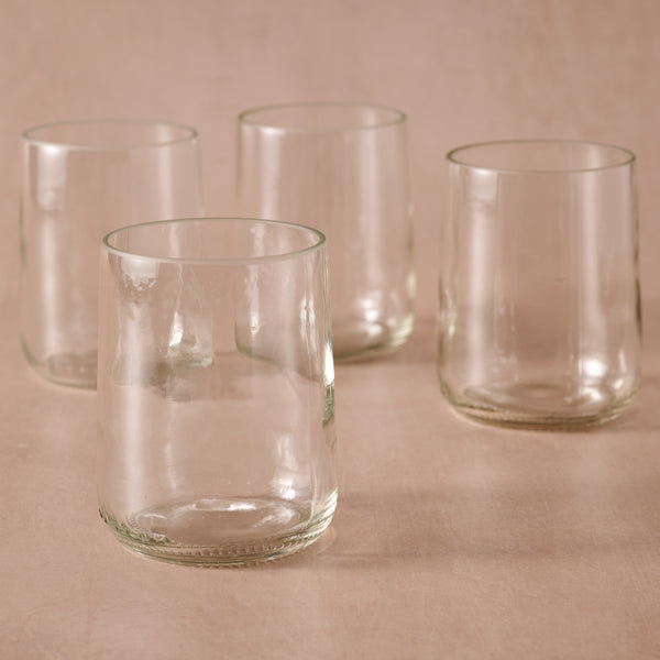 Gronn Upcycled Tumbler Set of Four - 8 Oz Clear – Ten Thousand