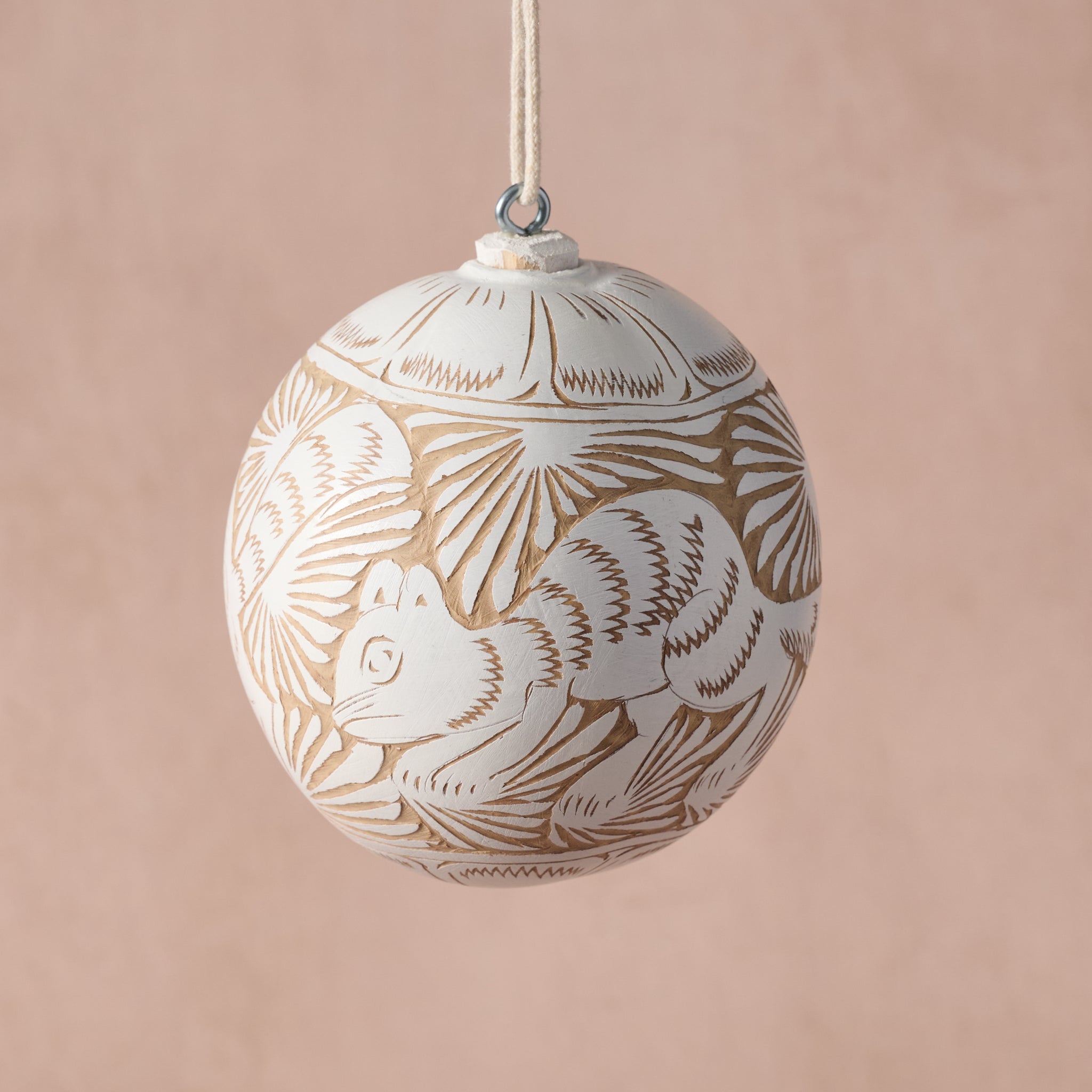 Blanca Etched Ball Ornament – Ten Thousand Villages
