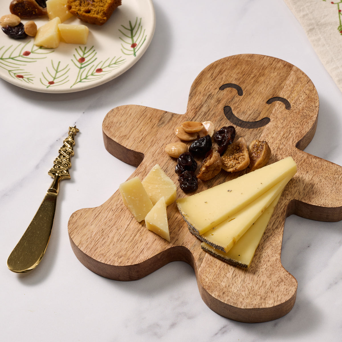 Gingerbread Mango Wood Charcuterie Board