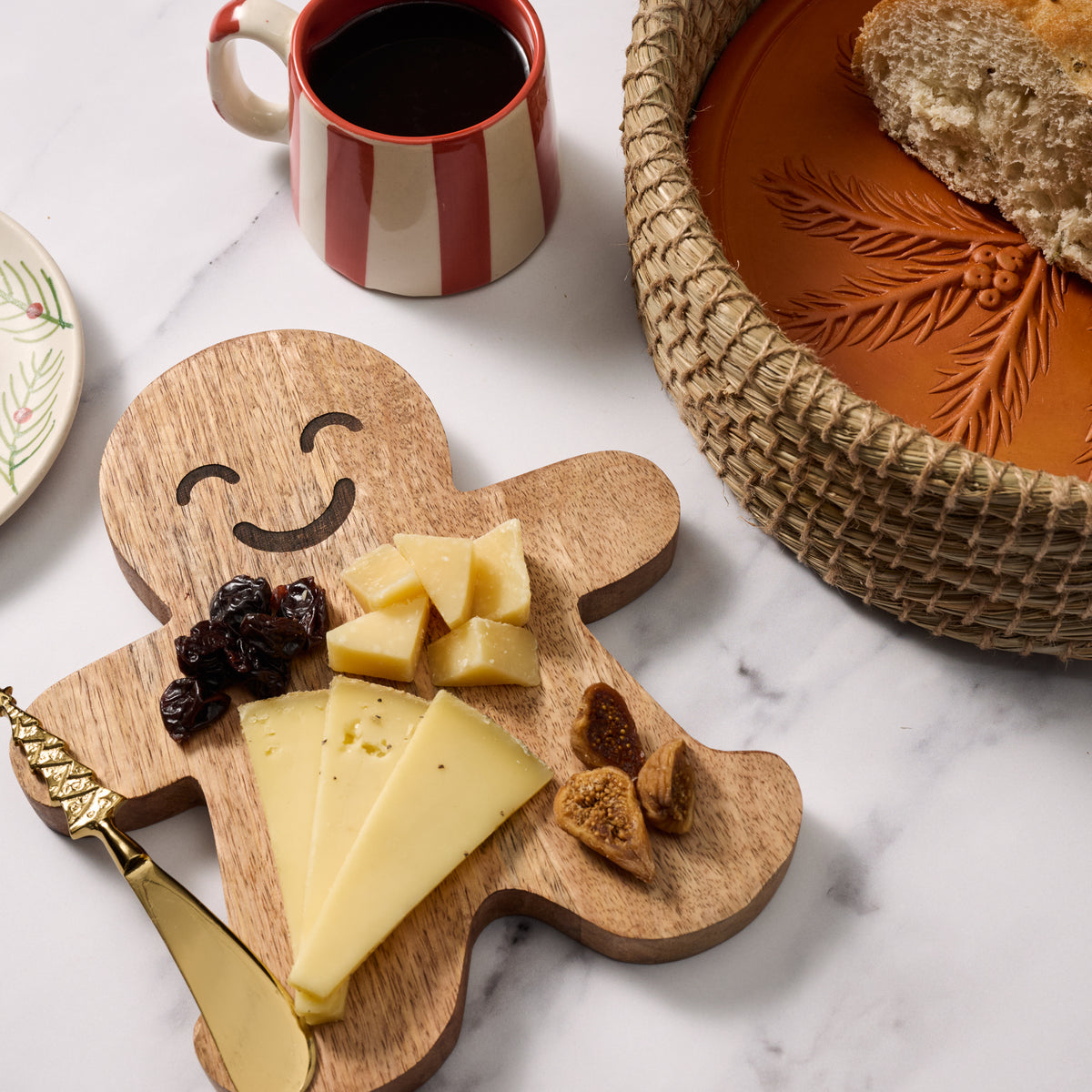 Gingerbread Mango Wood Charcuterie Board
