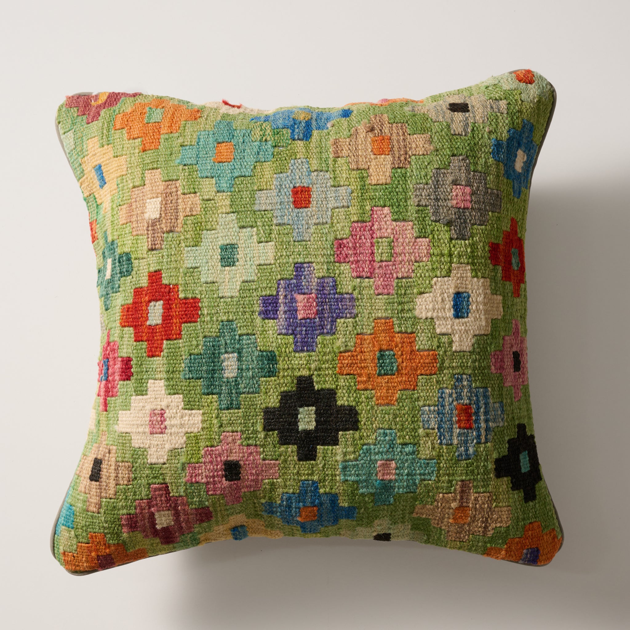 Kilim Natural Dye Pillow Cover - Landscape