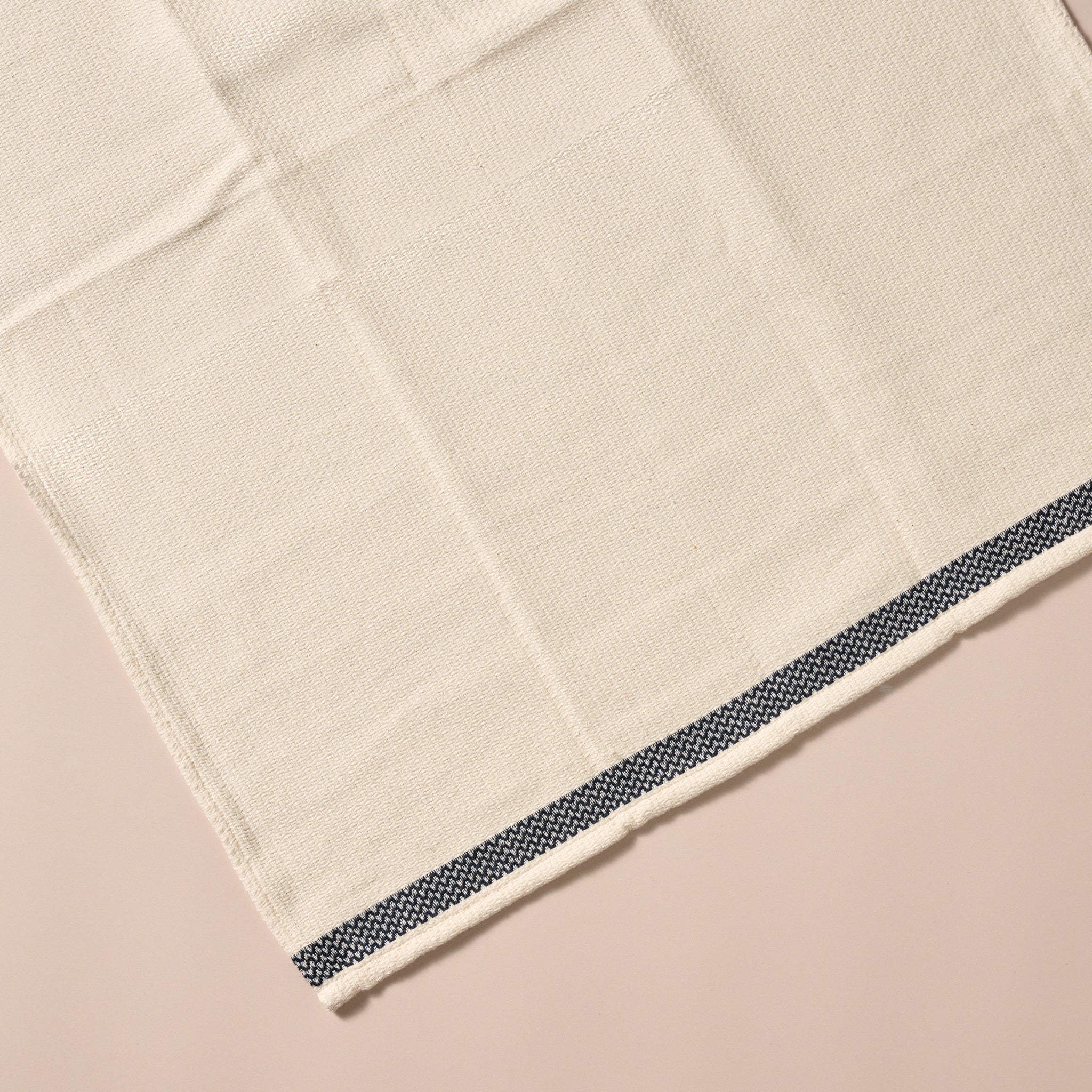 Multi-Striped Cream Black Tea Towel Set - Ten Thousand Villages