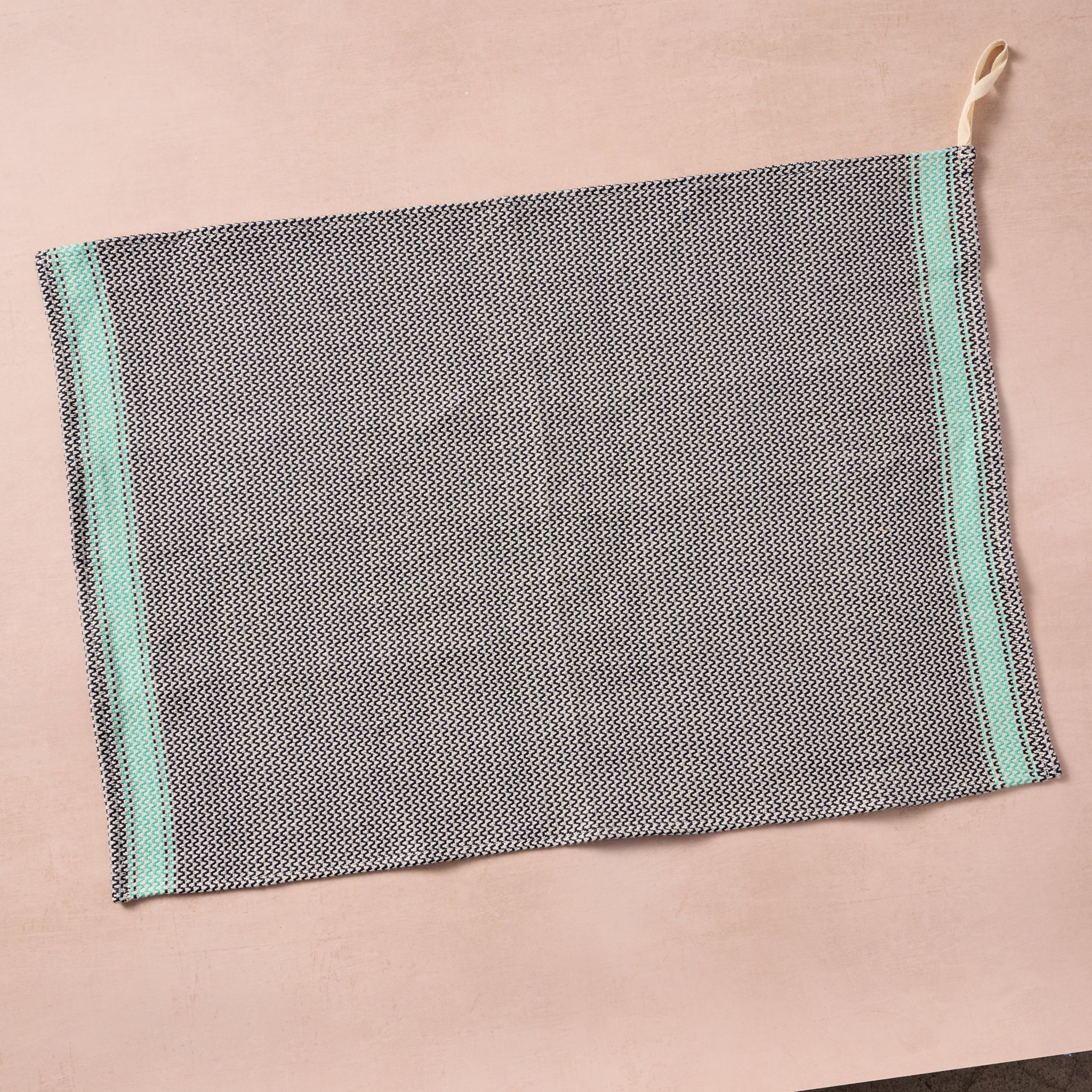 Matbakh Cotton Tea Towel - Blue with Aqua