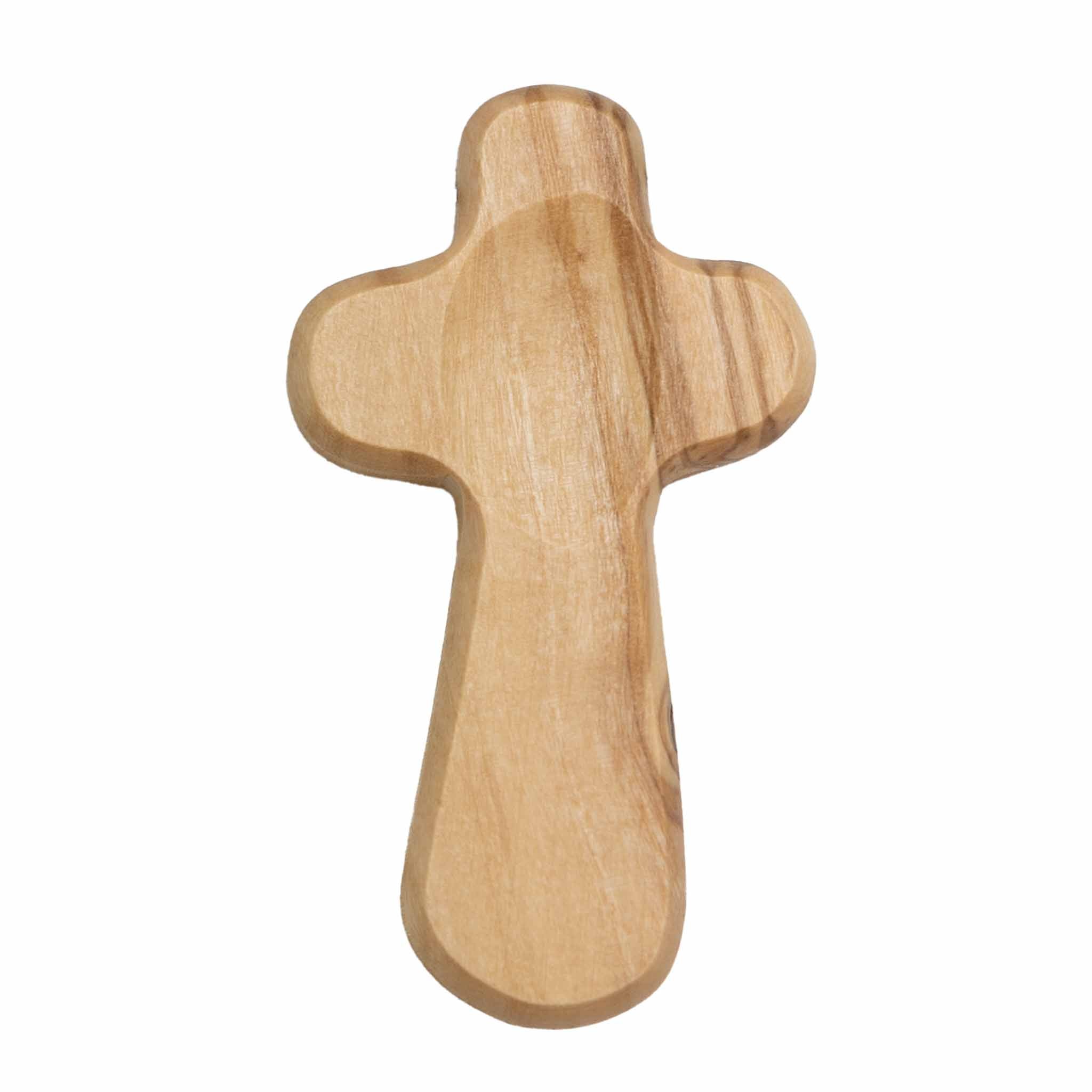 Duea Olive Wood Pocket Prayer Cross - Ten Thousand Villages