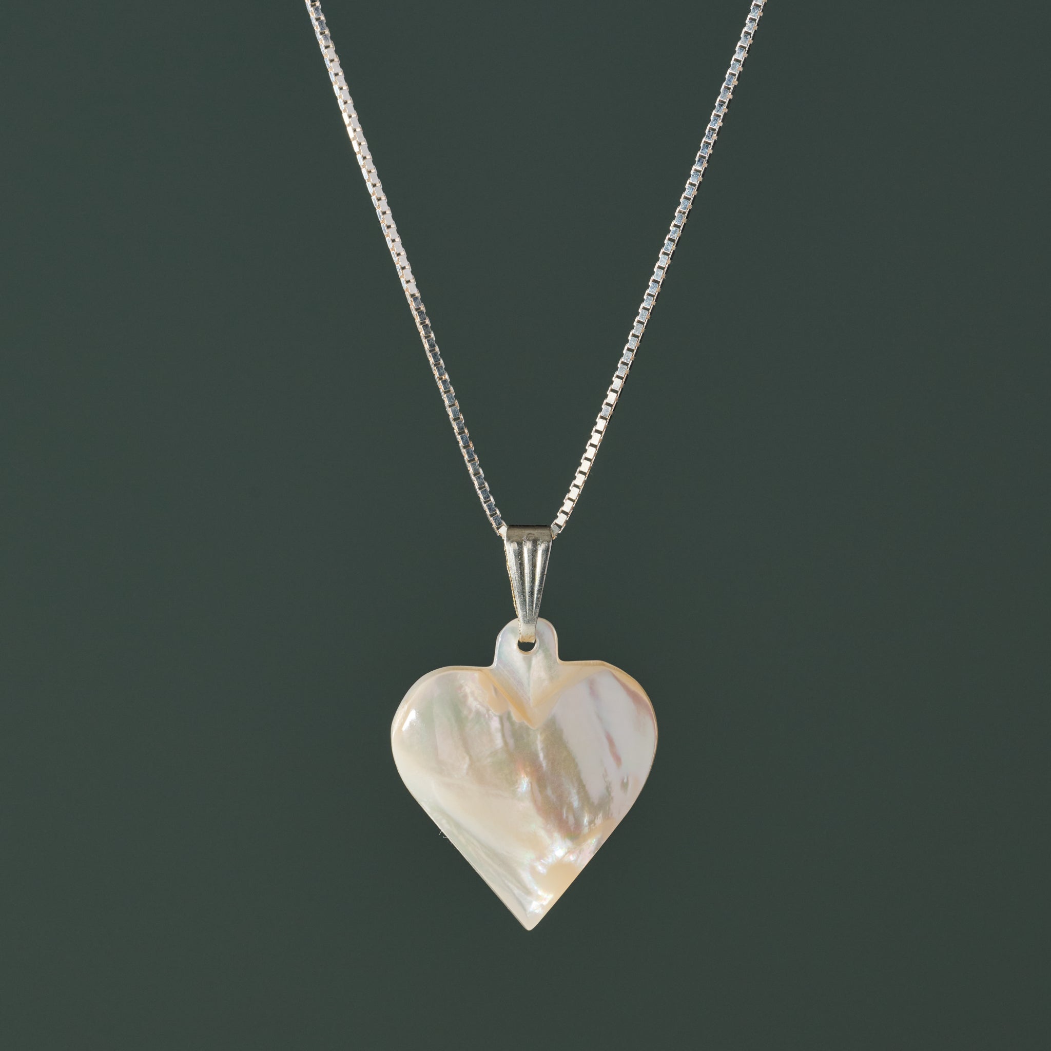 Mother of Pearl Heart Pendant Necklace - Ten Thousand Villages