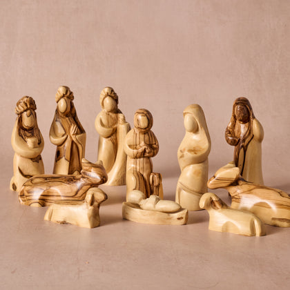 Carved Olive Wood Nativity