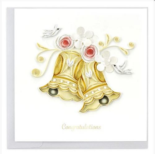 Quilled Wedding Congratulations Card - Ten Thousand Villages