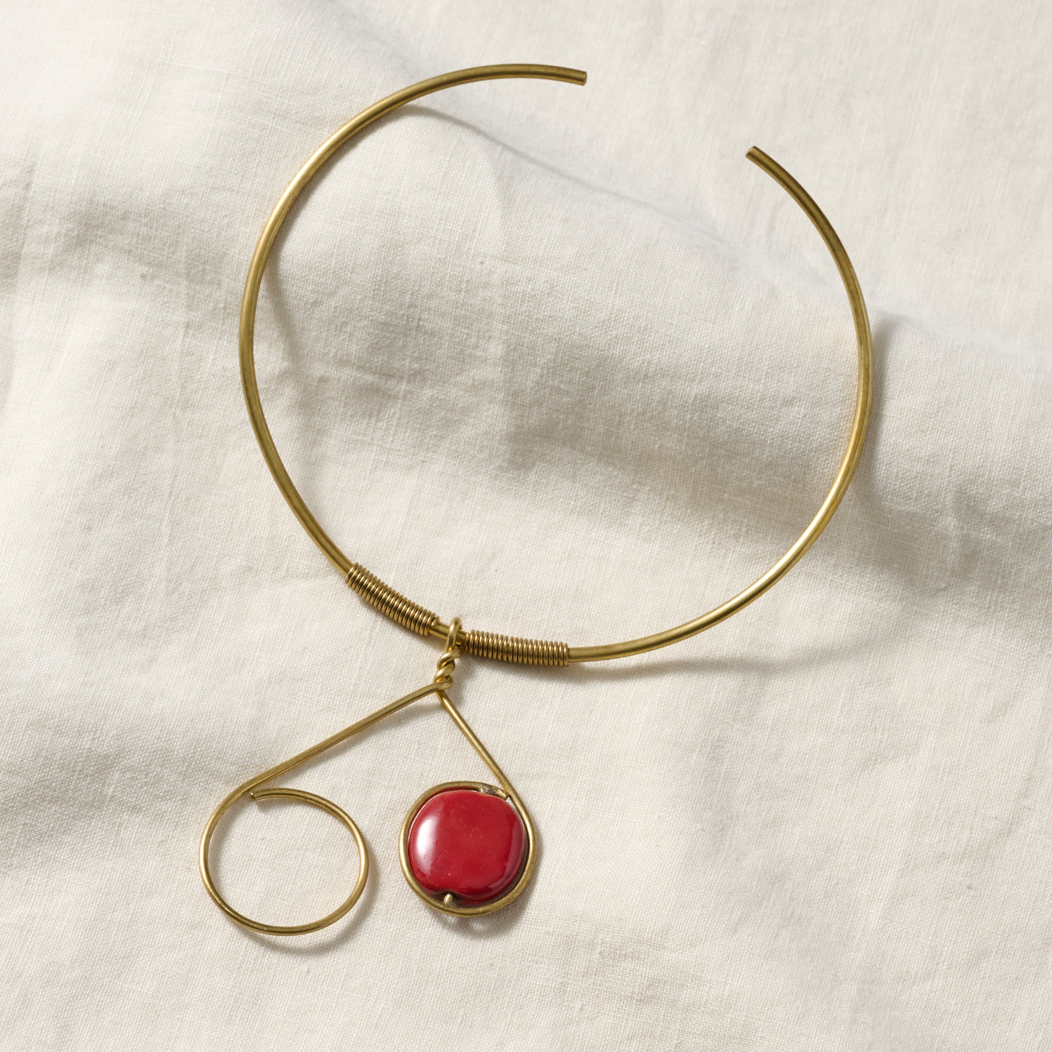 Hiari Asymmetrical Brass Choker – Ten Thousand Villages