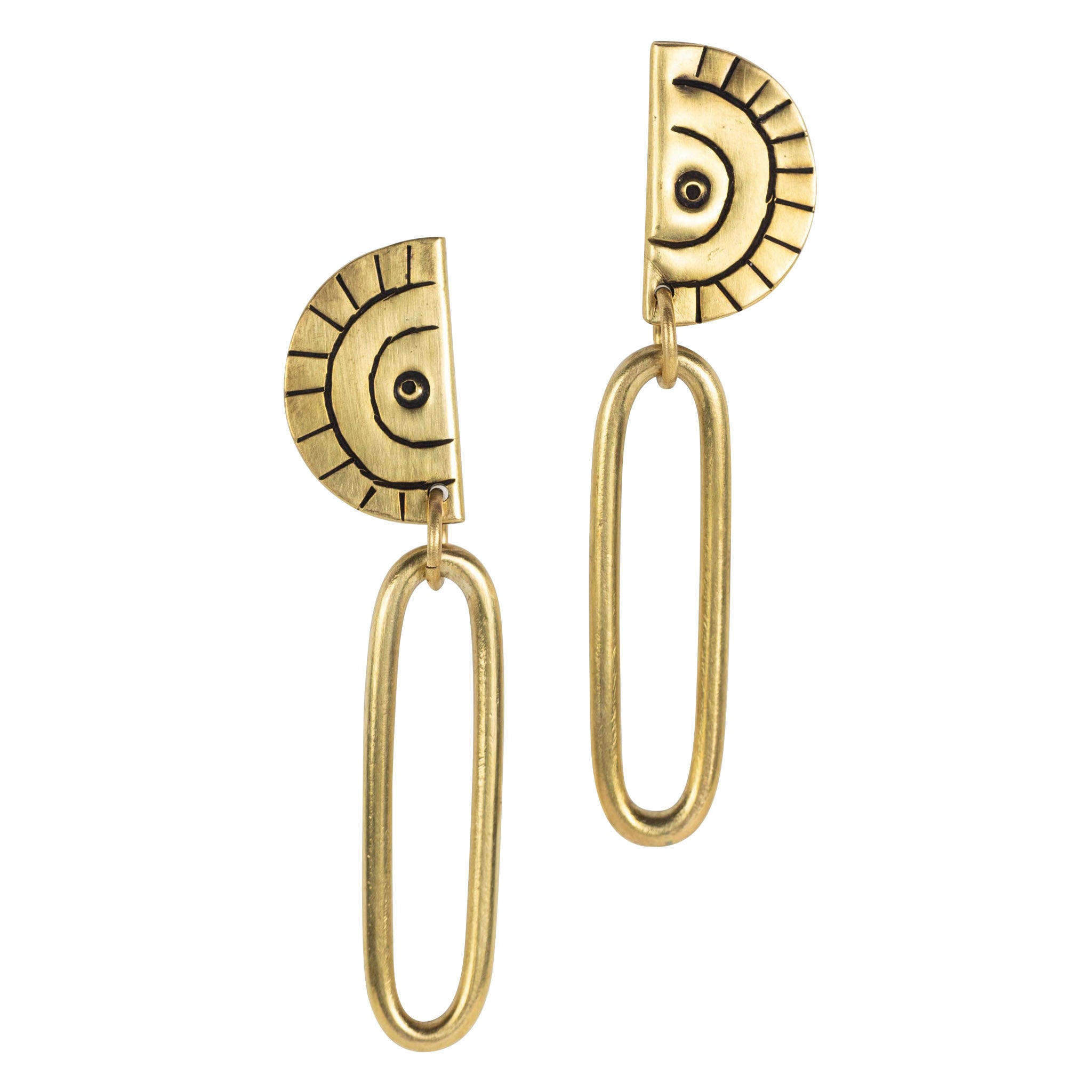 Brass Miduara Drop Earrings - Ten Thousand Villages