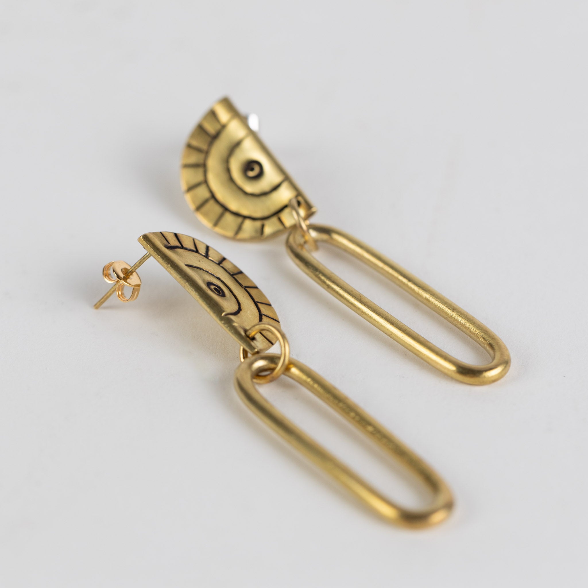 Brass Miduara Drop Earrings - Ten Thousand Villages