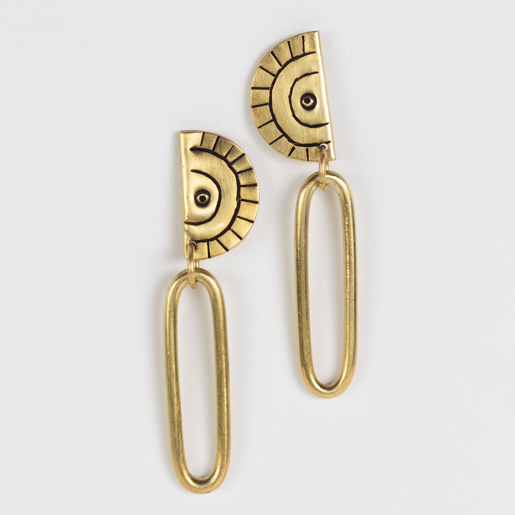 Brass Miduara Drop Earrings - Ten Thousand Villages
