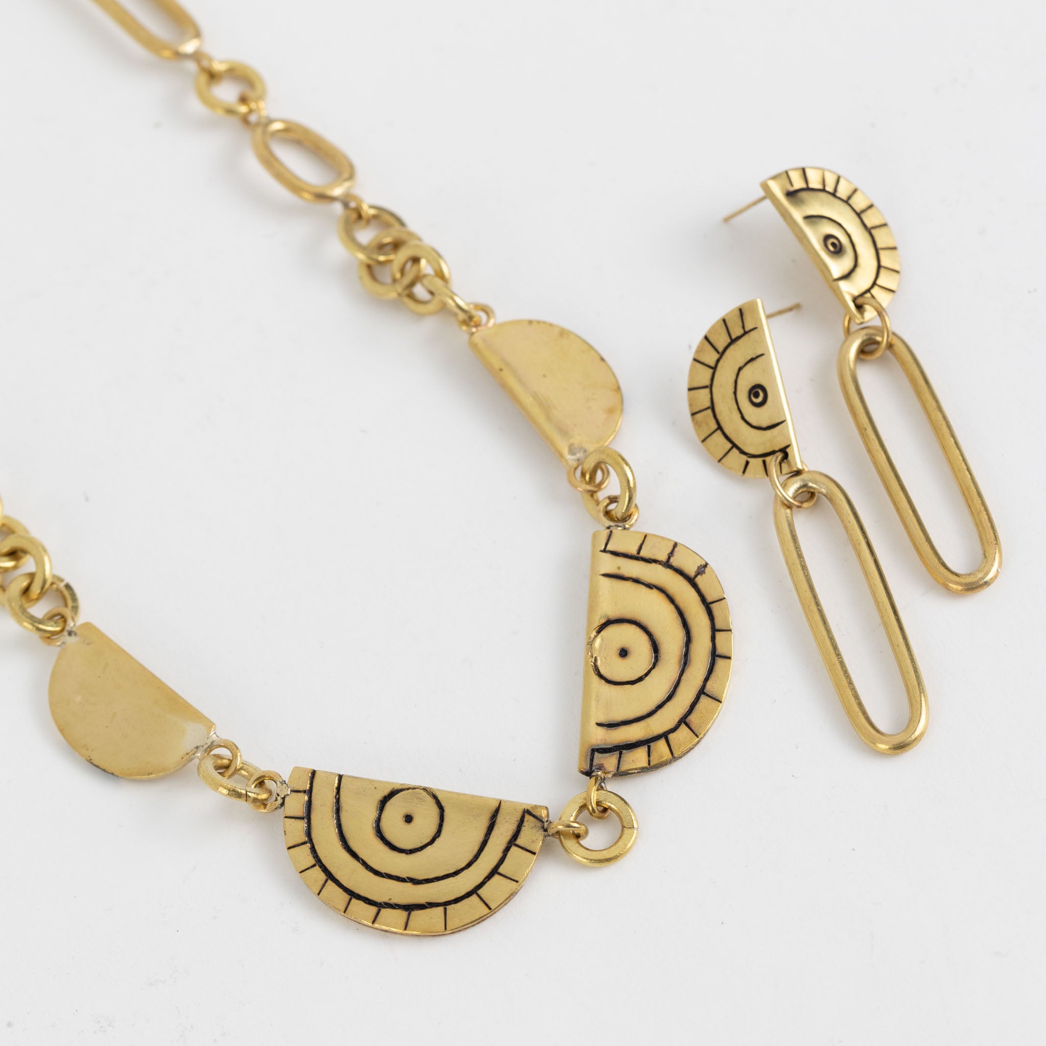 Brass Miduara Drop Earrings - Ten Thousand Villages