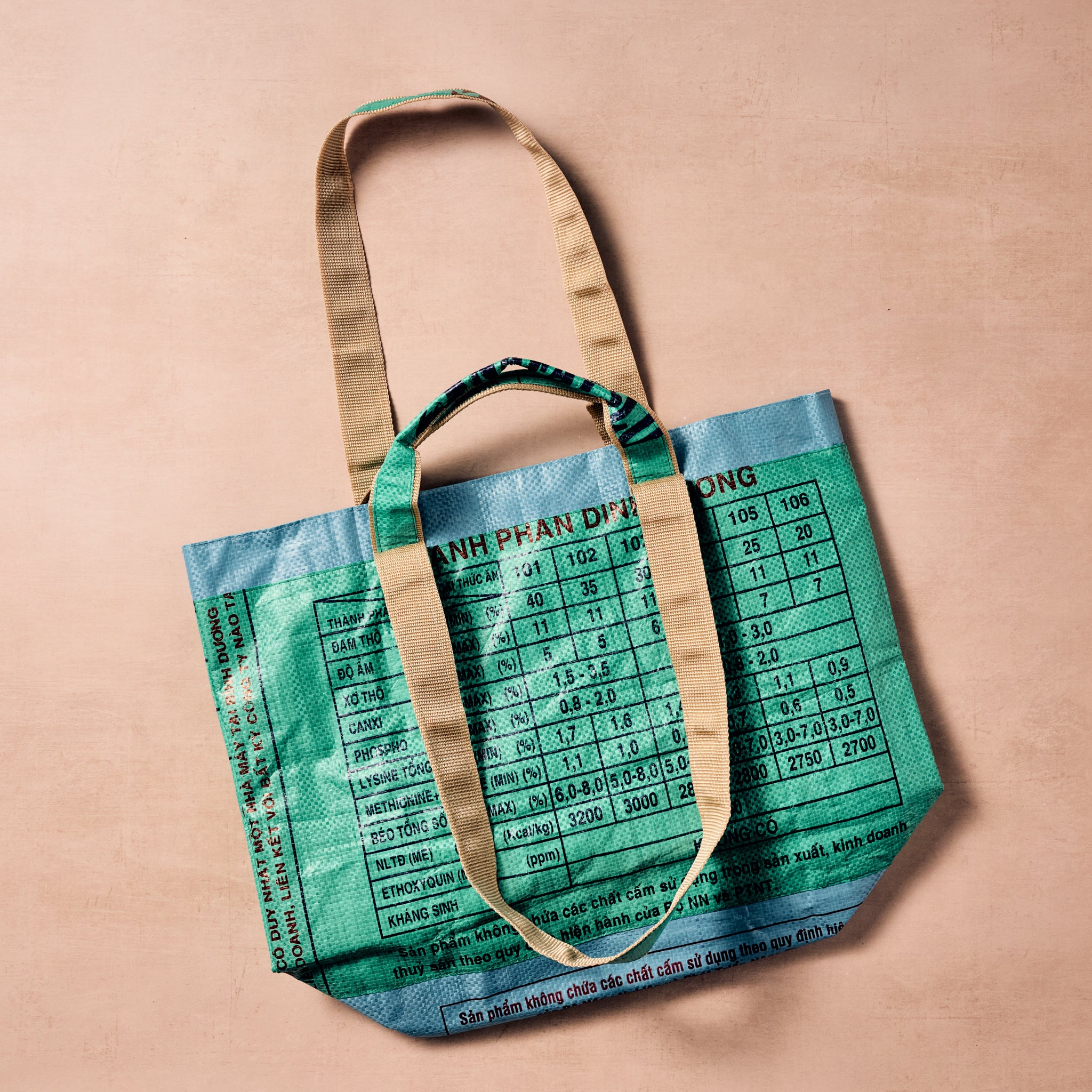 Trei Recycled Feed Bag Lined Tote