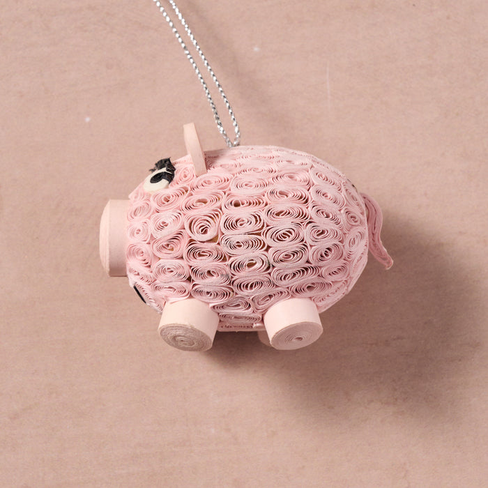 Smiling Pig Ornament 4
