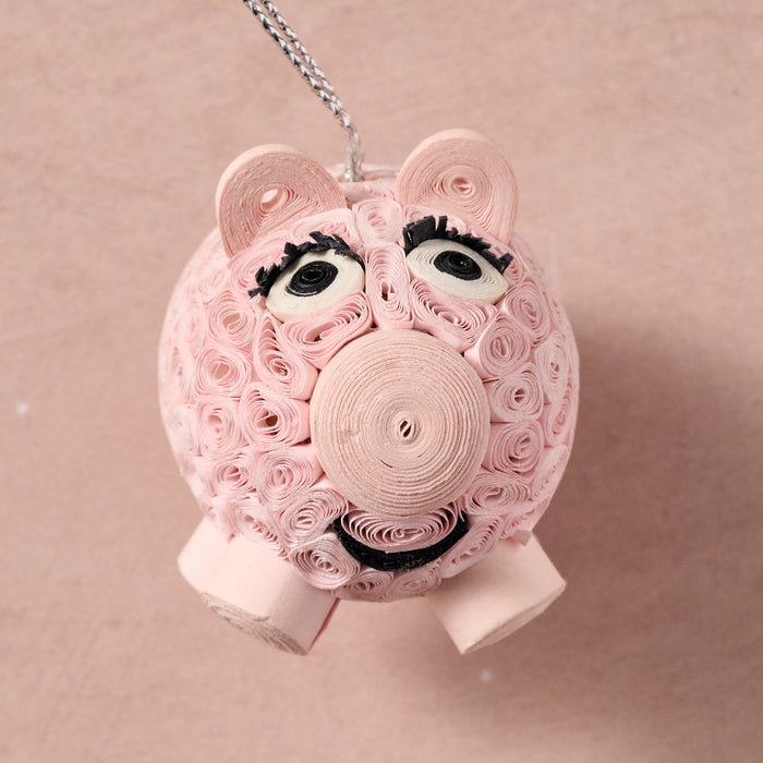 Smiling Pig Ornament 5