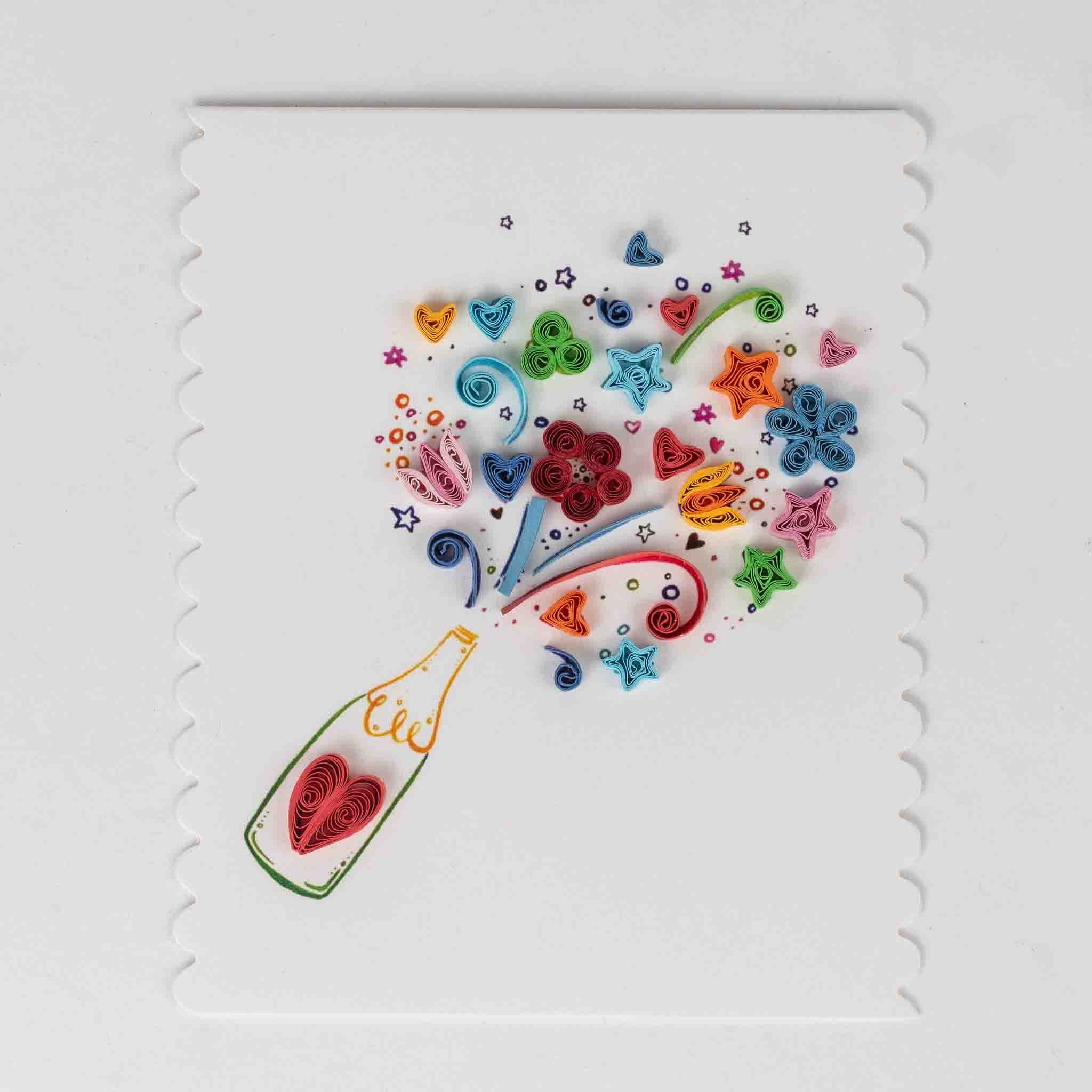 Let's Celebrate! Quilled Greeting Card - Default Title (5405500)