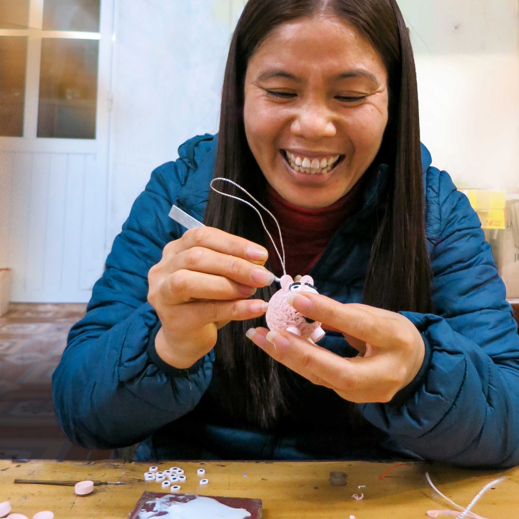 Quill Rainbow Ornament - Ten Thousand Villages