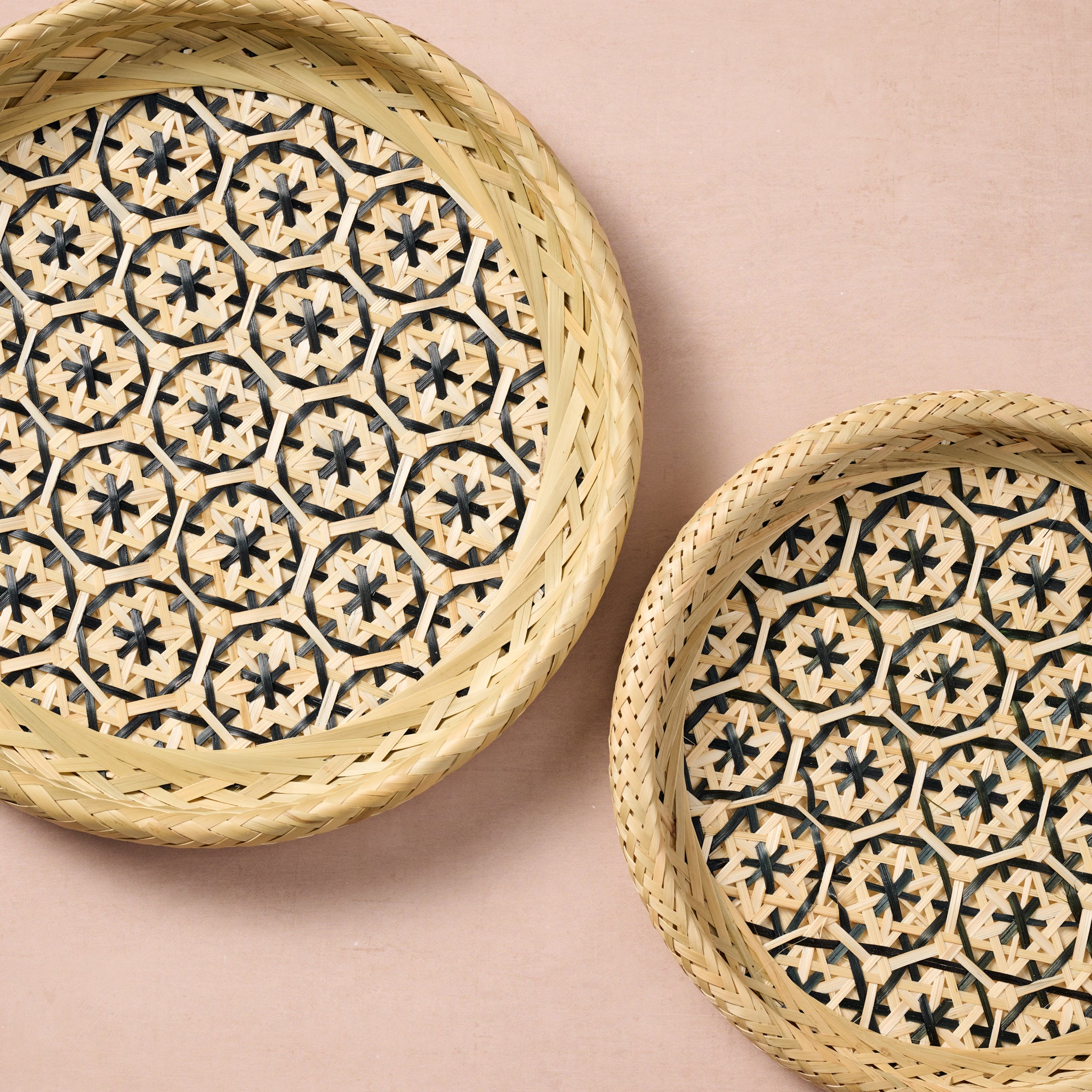 Phu An Bamboo Basket with Black - 10.5