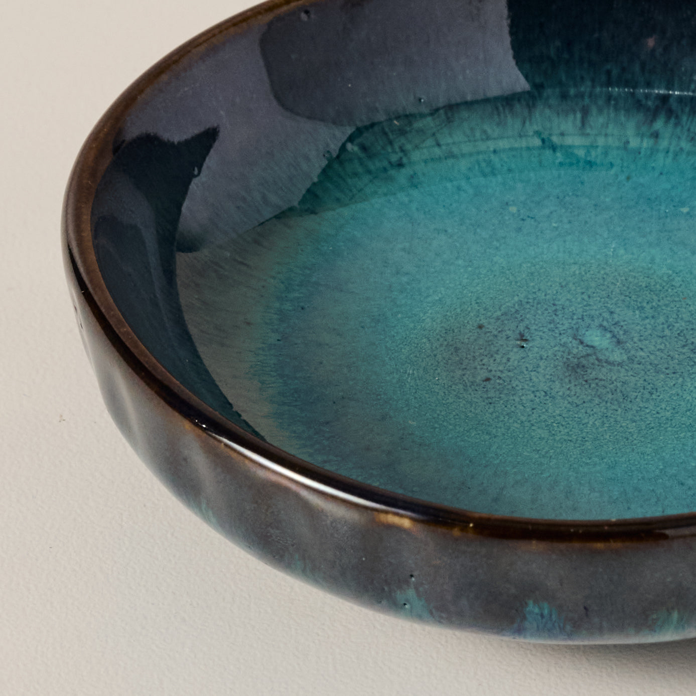 Tron Drip Glaze Olive Oil Dish