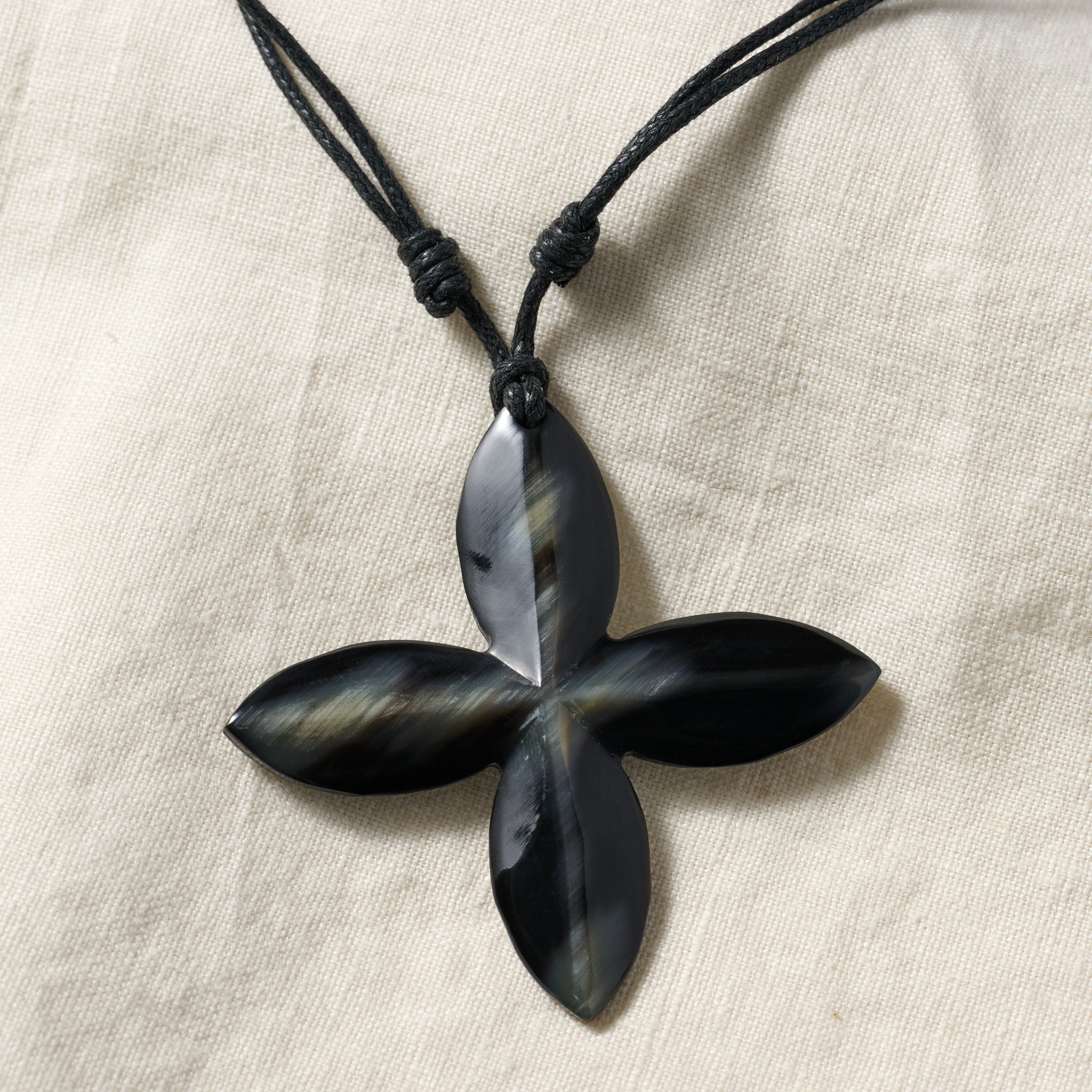 Reclaimed Horn Cross Pendant - Ten Thousand Villages