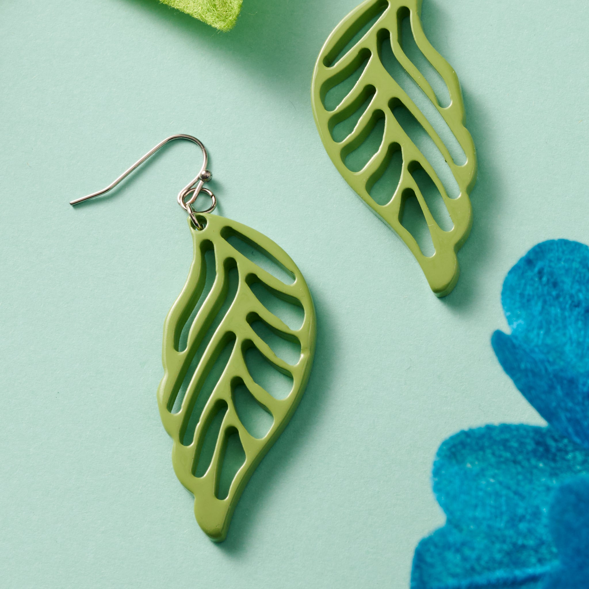 Bodhi Painted Leaves Earrings