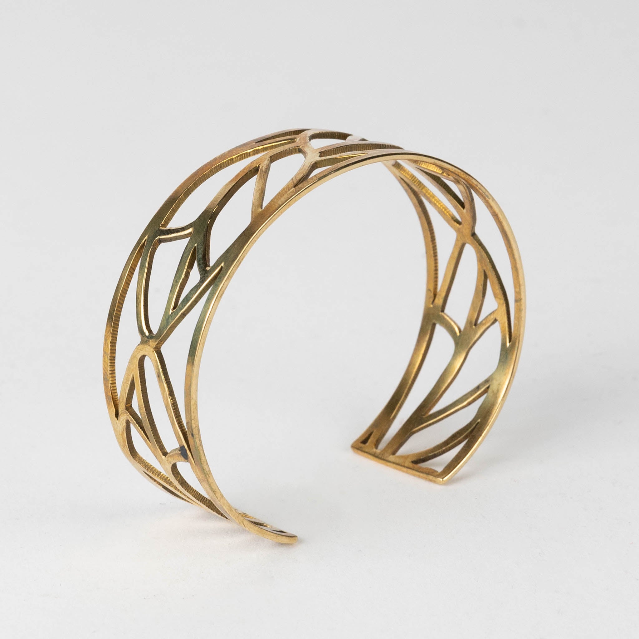 Cut Leaves Brass Bangle - Ten Thousand Villages