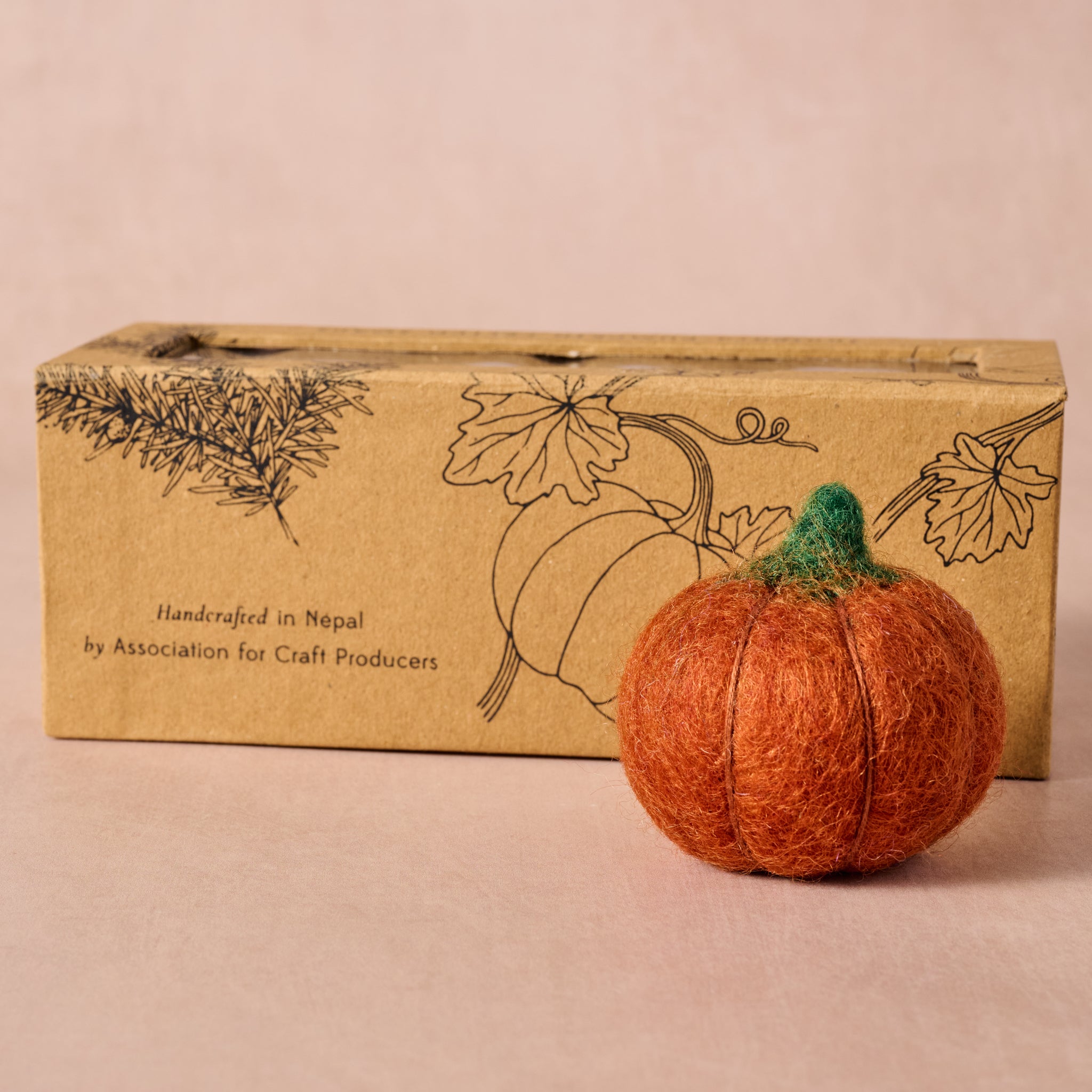Sapha Pumpkin Shaped Felted Soaps - Junipara - Ten Thousand Villages