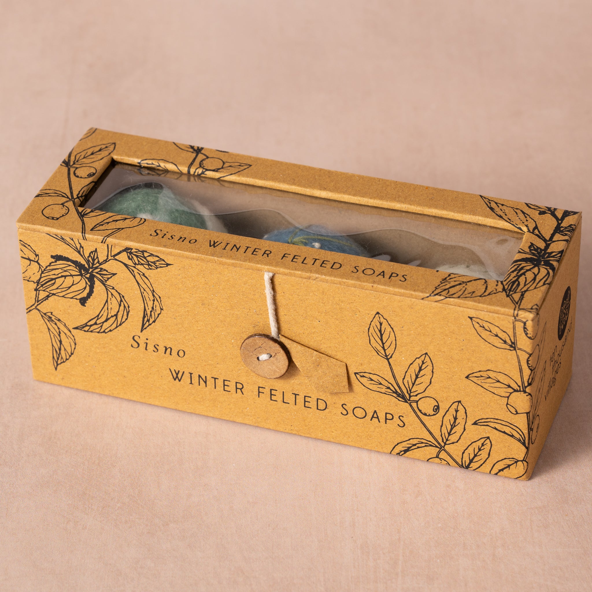 Sapha Winter Felted Wool Soap Balls - Sisno