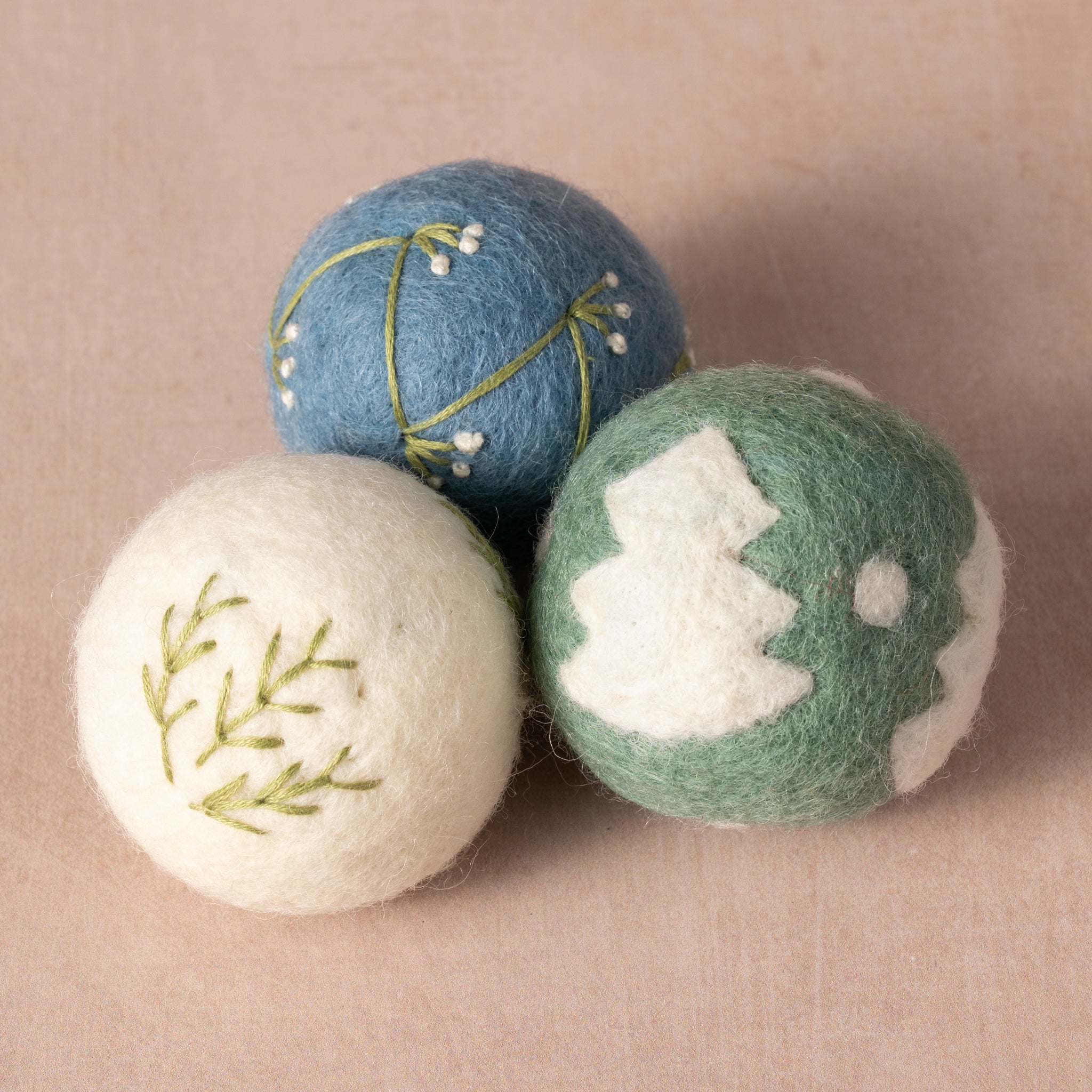 Sapha Winter Felted Wool Soap Balls - Sisno